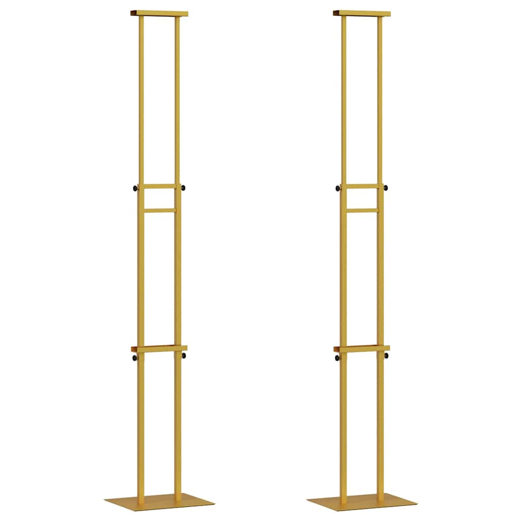 vidaXL Εκθεσιακές Οθόνες 2 pcs Χρυσό 30 x 23,5 x 210 εκ Ατσάλι
