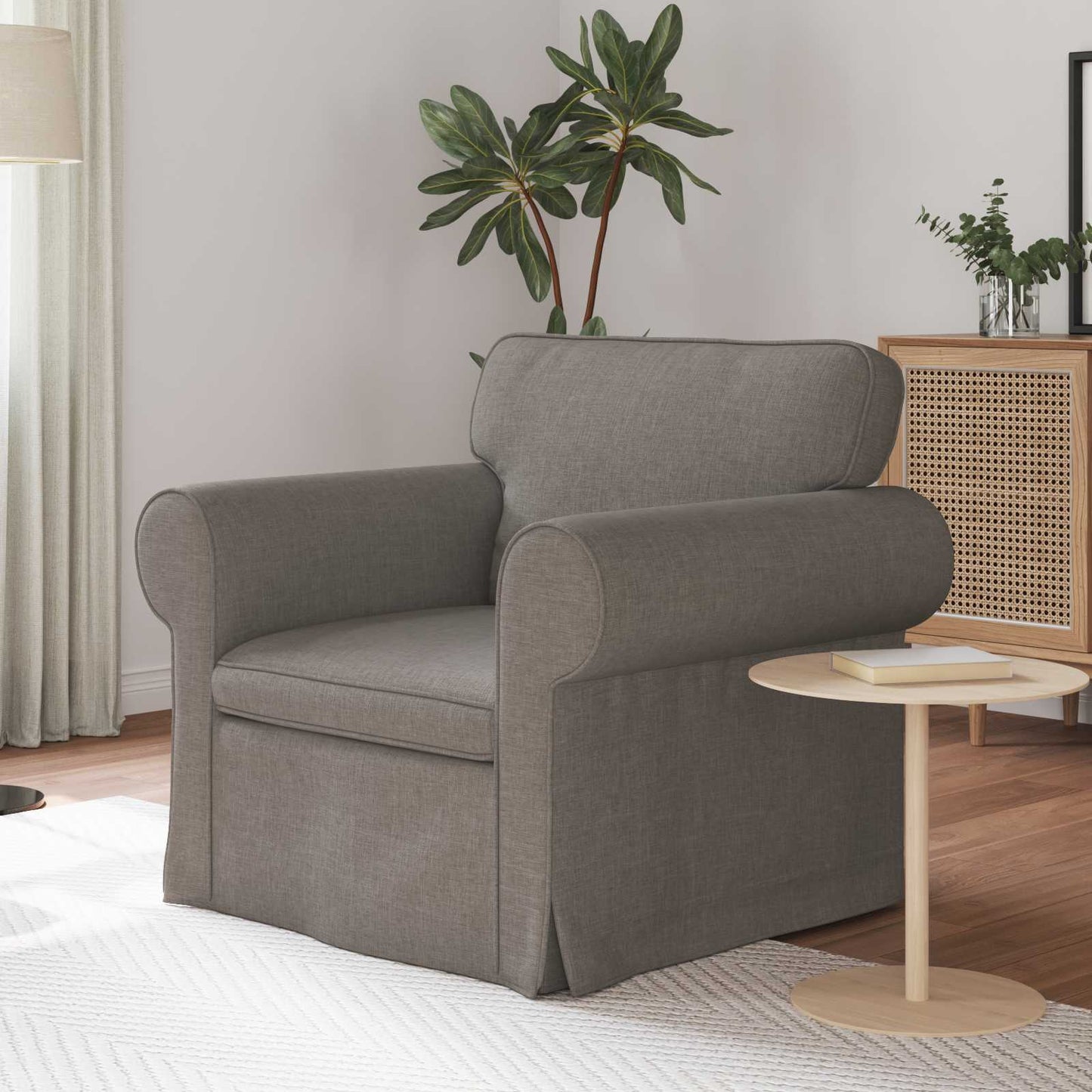vidaXL Καναπές Taupe 95 x 82 x 80 εκ ύφασμα