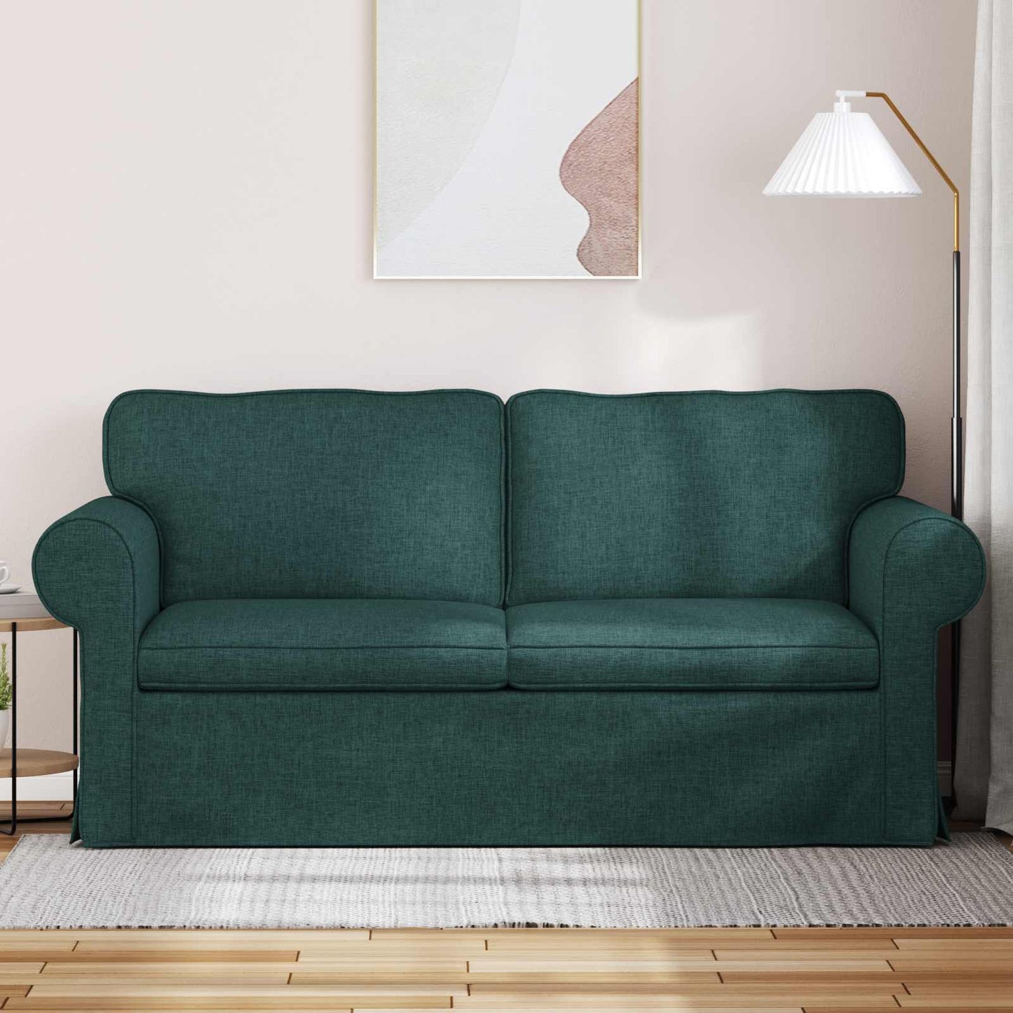 vidaXL Καναπές Σκούρο Πράσινο 175 x 82 x 80 εκ ύφασμα