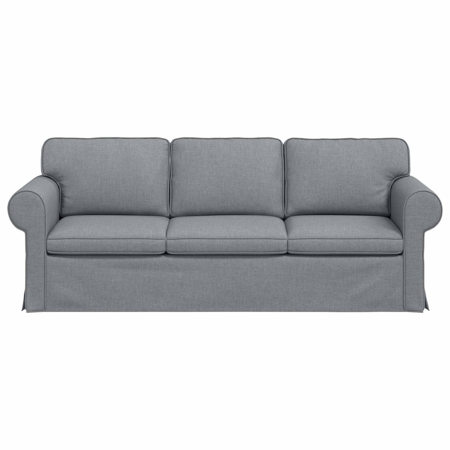 vidaXL Καναπές Ανοιχτό γκρι 215 x 82 x 80 εκ ύφασμα