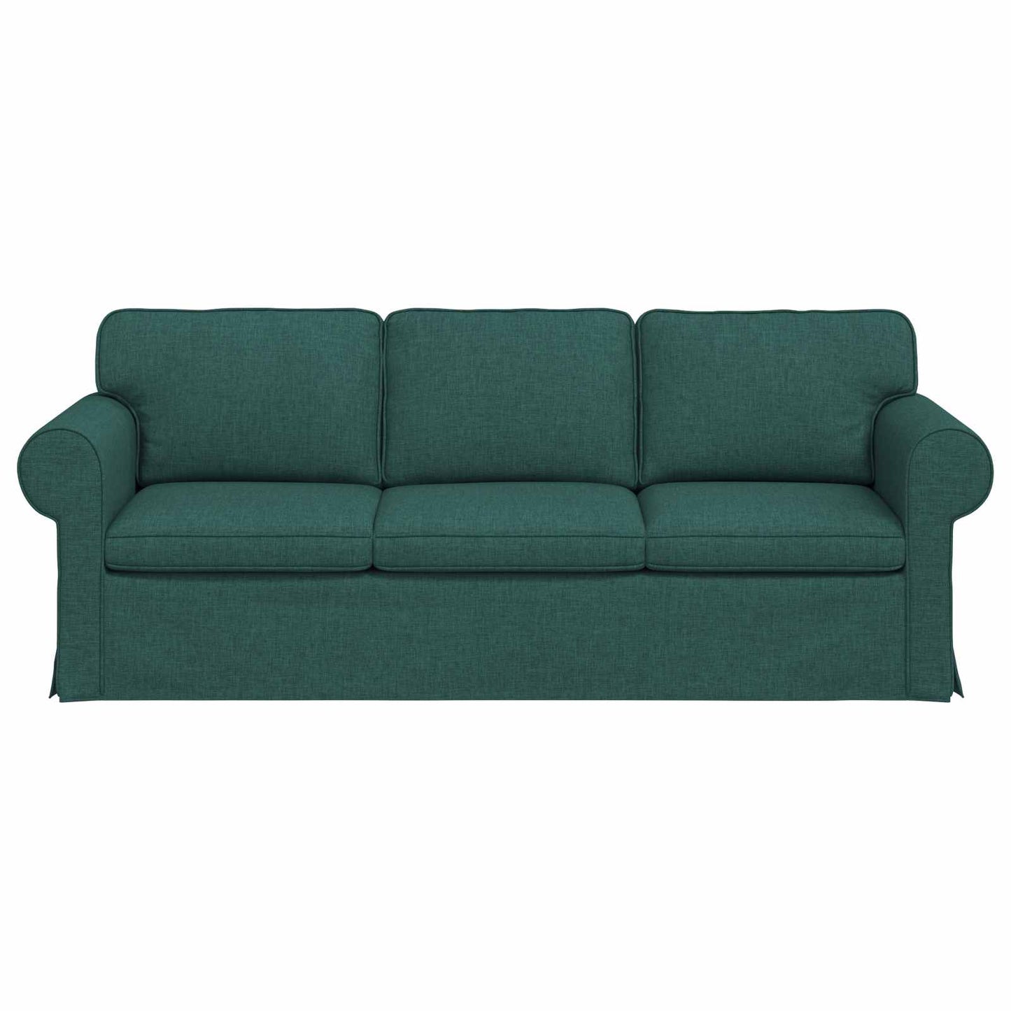 vidaXL Καναπές Σκούρο Πράσινο 215 x 82 x 80 εκ ύφασμα