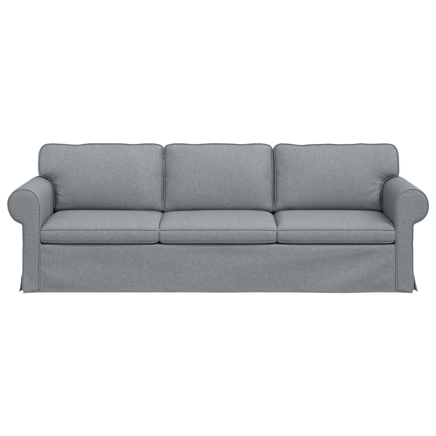 vidaXL Καναπές Ανοιχτό γκρι 245 x 82 x 80 εκ ύφασμα