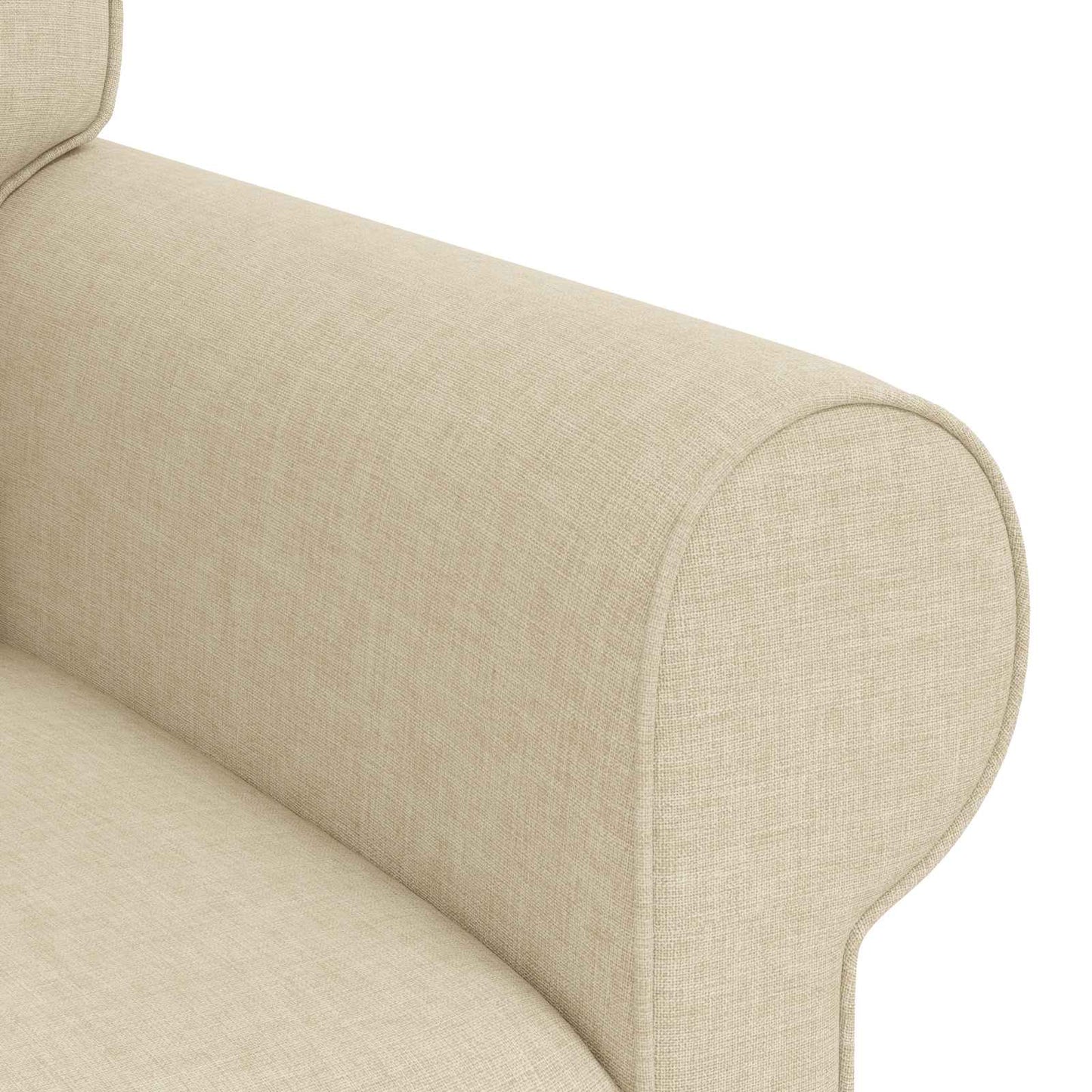 vidaXL Καναπές Κρεμ 245 x 82 x 80 εκ ύφασμα