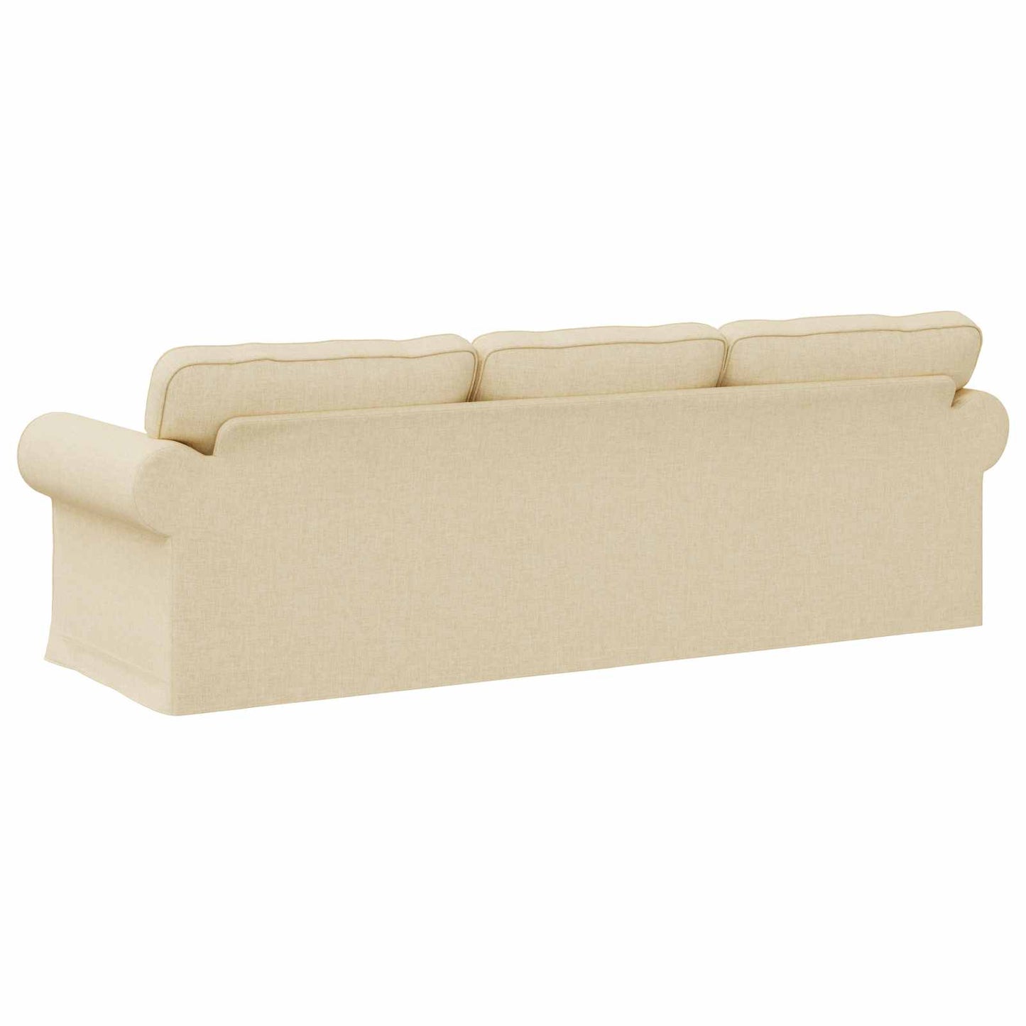 vidaXL Καναπές Κρεμ 245 x 82 x 80 εκ ύφασμα
