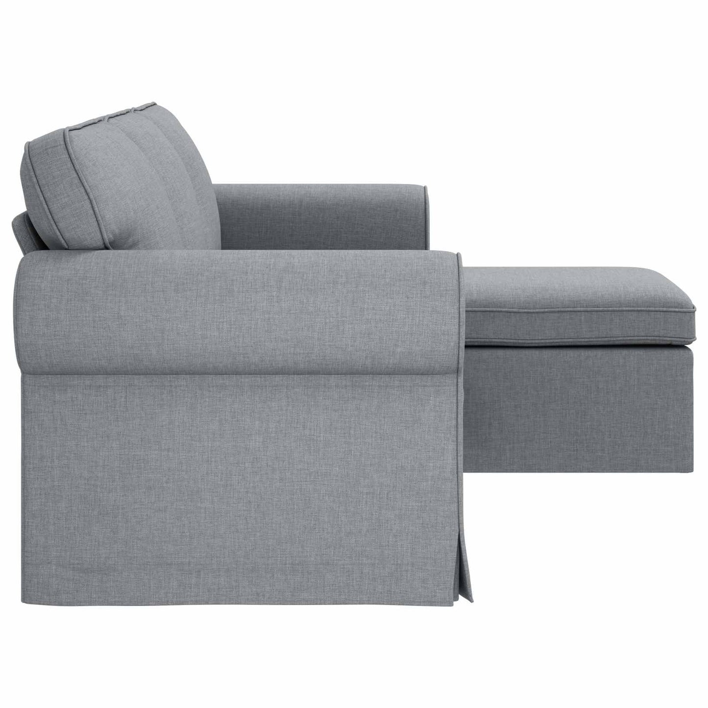 vidaXL Καναπές Ανοιχτό γκρι 195 x 138 x 80 εκ ύφασμα