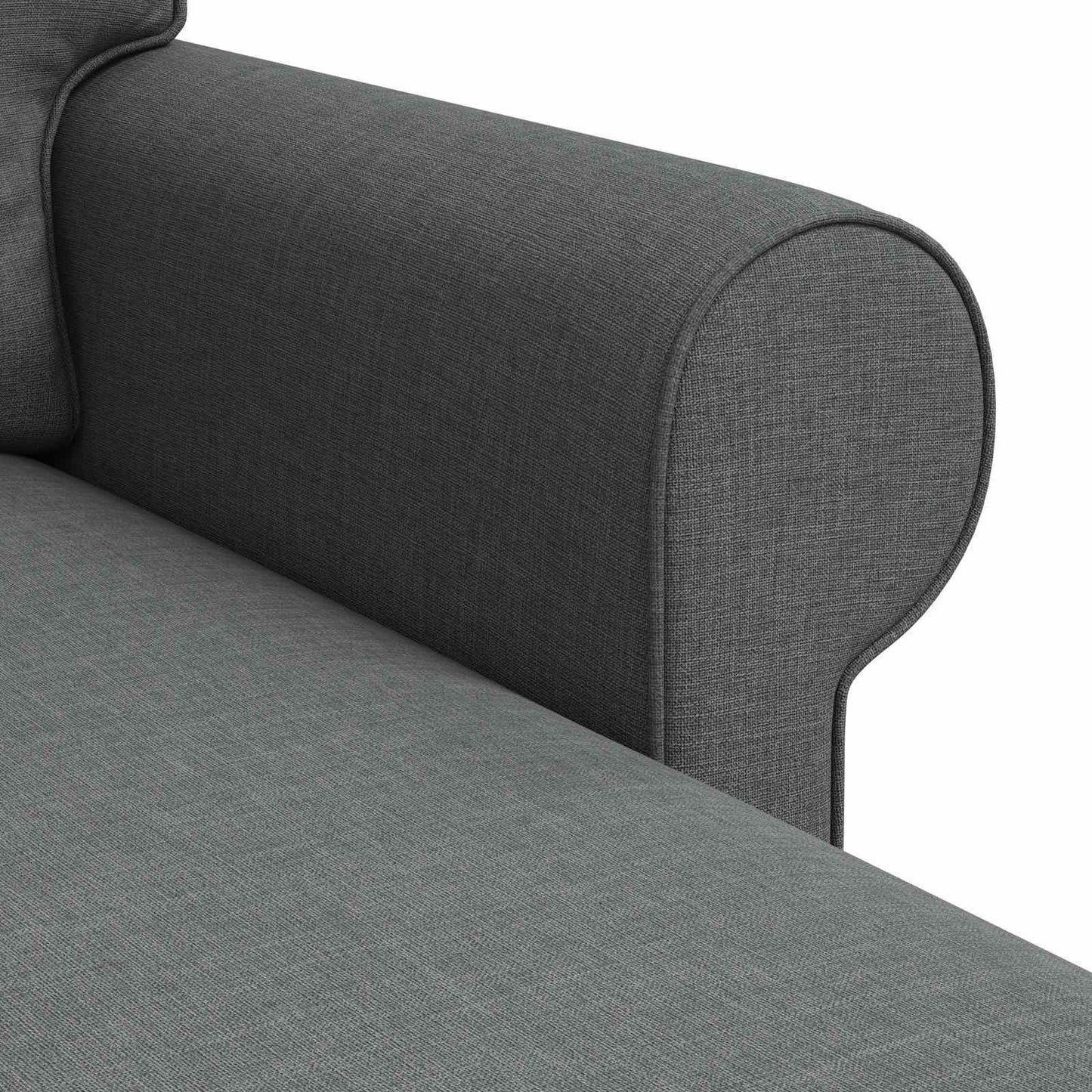 vidaXL Καναπές Σκούρο Γκρι 195 x 138 x 80 εκ ύφασμα