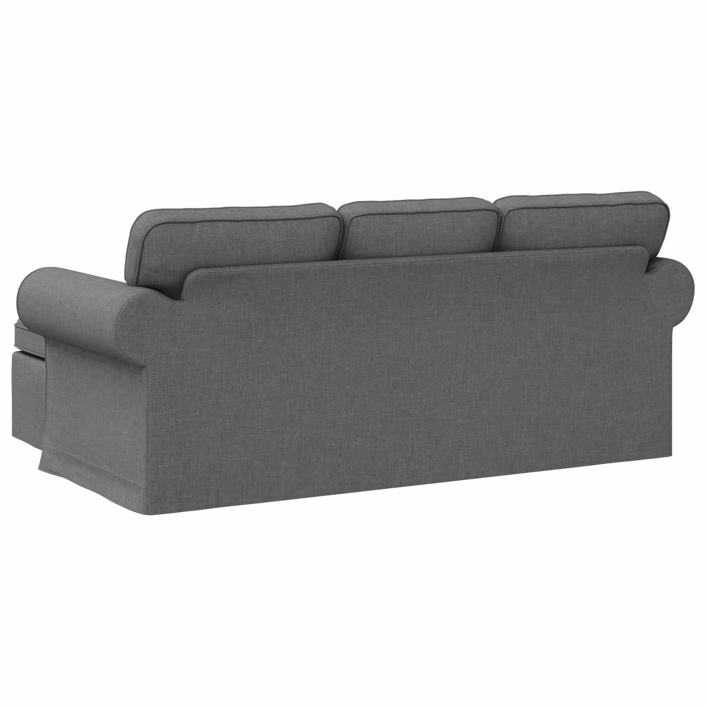 vidaXL Καναπές Σκούρο Γκρι 195 x 138 x 80 εκ ύφασμα