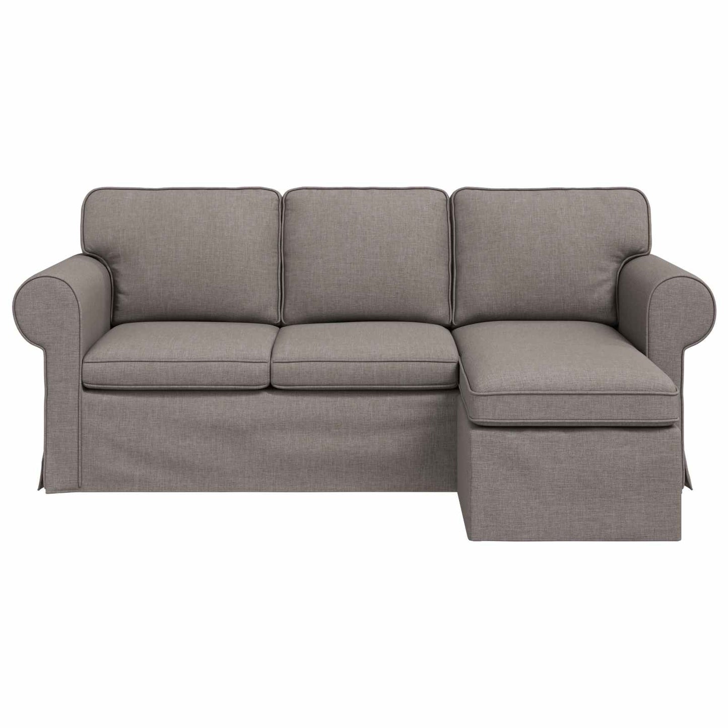 vidaXL Καναπές Taupe 195 x 138 x 80 εκ ύφασμα