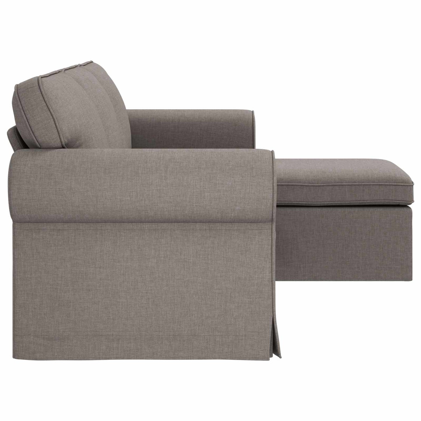 vidaXL Καναπές Taupe 195 x 138 x 80 εκ ύφασμα