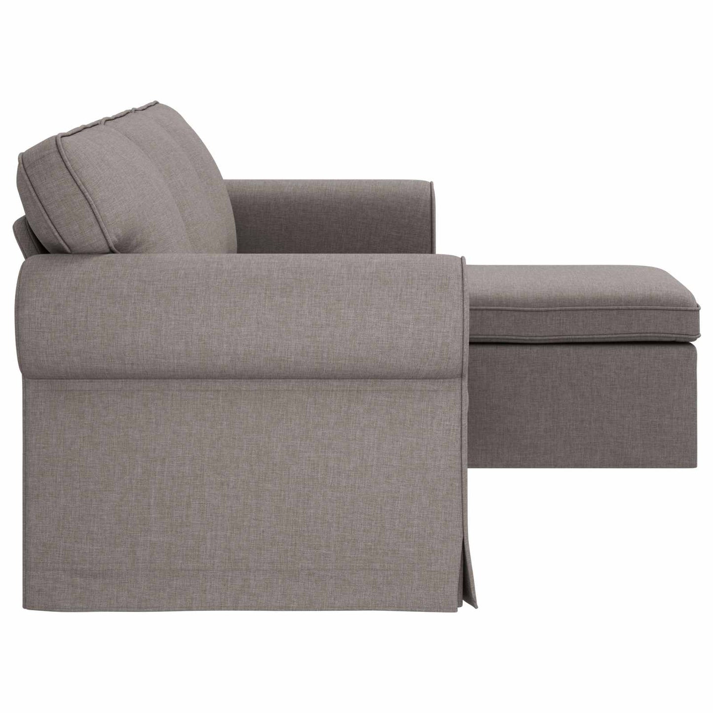 vidaXL Καναπές Taupe 245 x 138 x 80 εκ ύφασμα