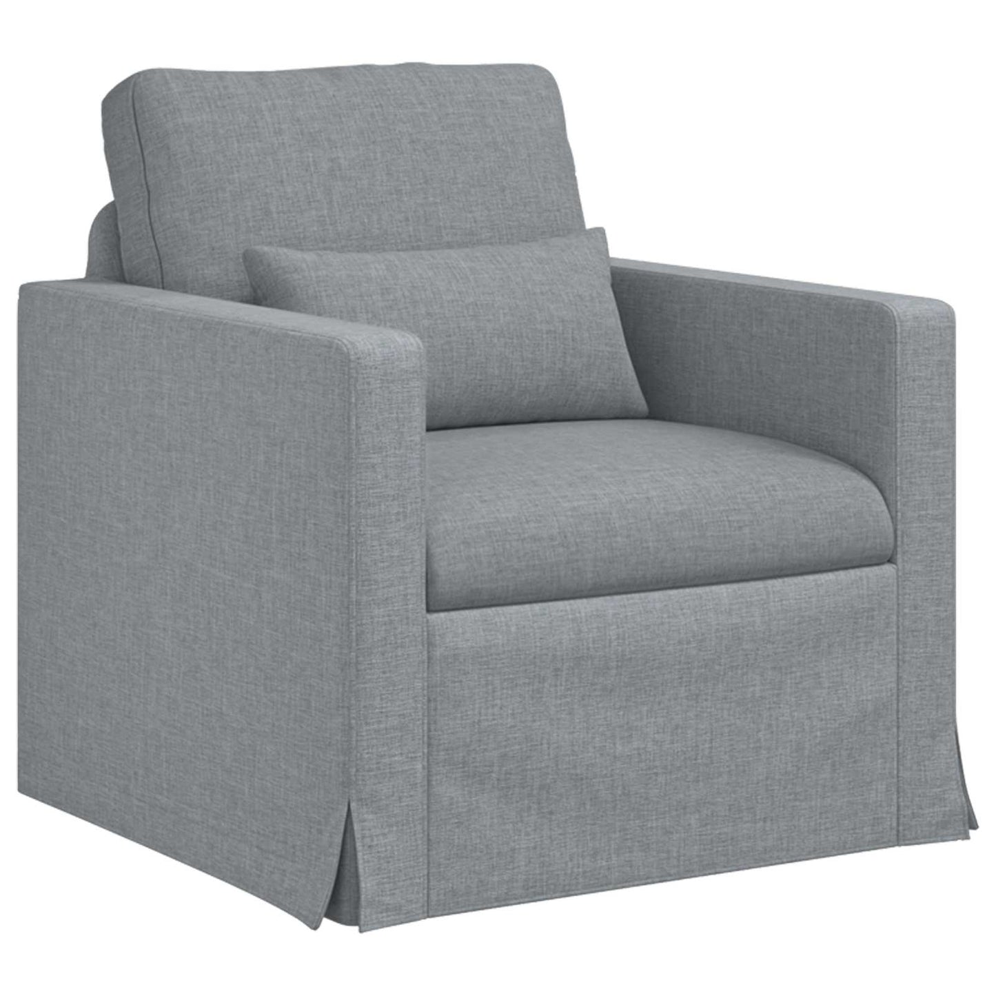 vidaXL Καναπές Ανοιχτό γκρι 78 x 78 x 80 εκ. ύφασμα
