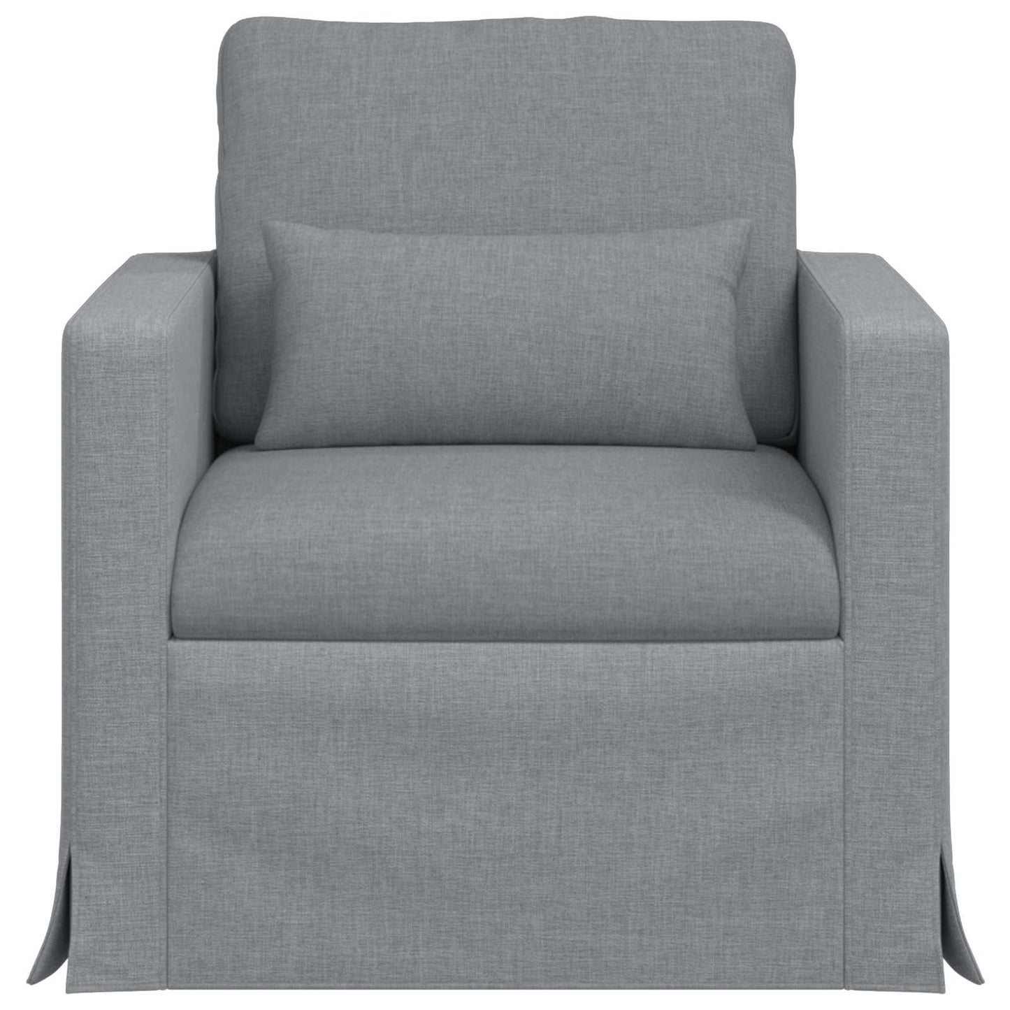 vidaXL Καναπές Ανοιχτό γκρι 78 x 78 x 80 εκ. ύφασμα