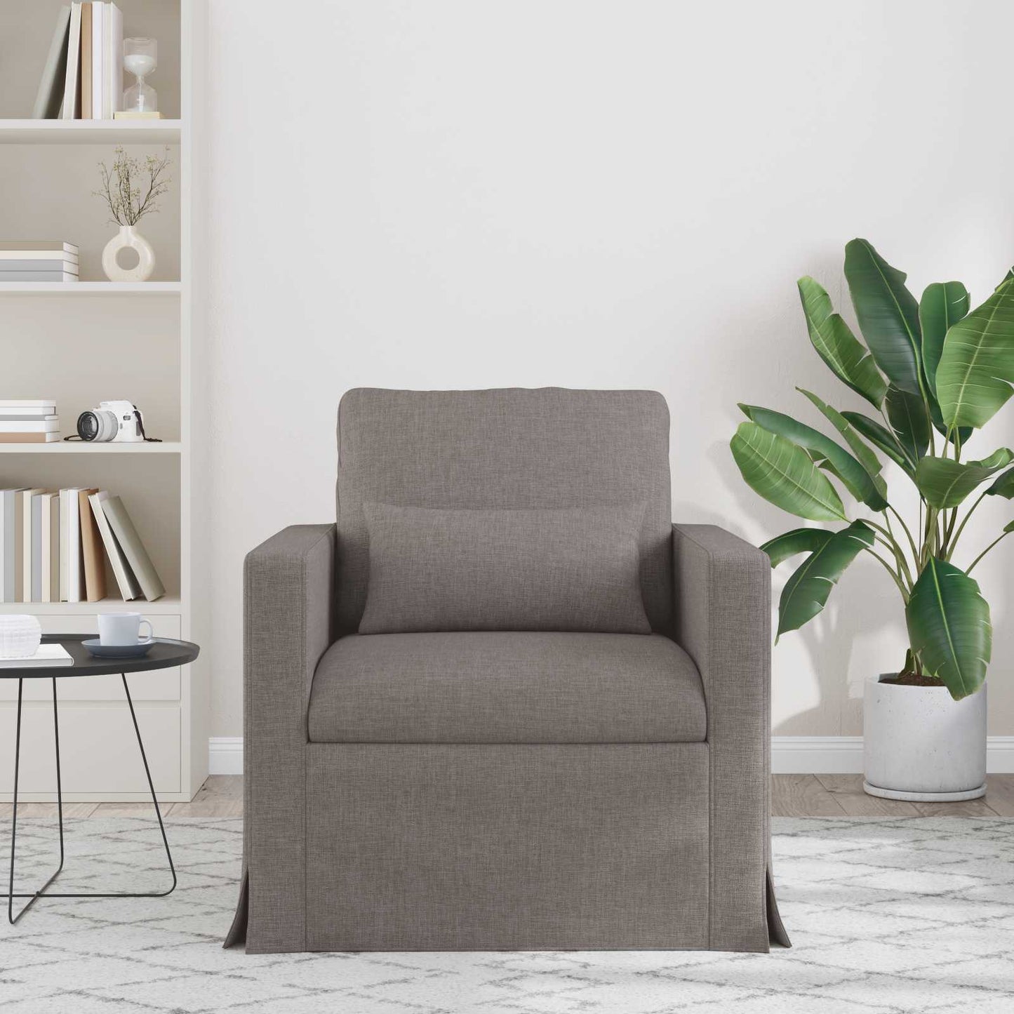 vidaXL Καναπές Taupe 78 x 78 x 80 εκ. ύφασμα