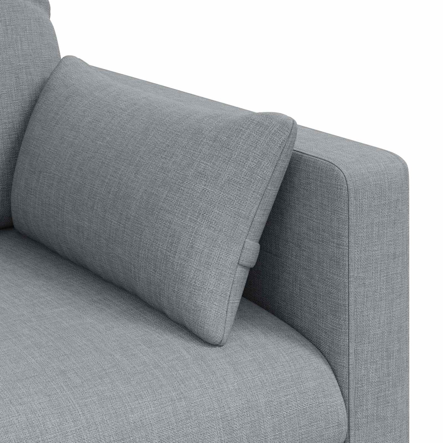 vidaXL Καναπές Ανοιχτό γκρι 139 x 78 x 80 εκ ύφασμα