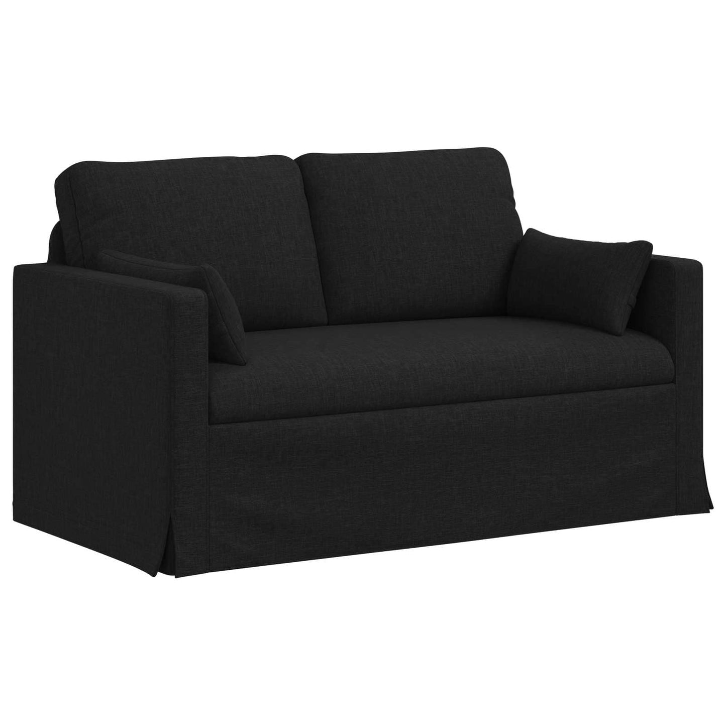 vidaXL Καναπές Μαύρο 139 x 78 x 80 εκ ύφασμα