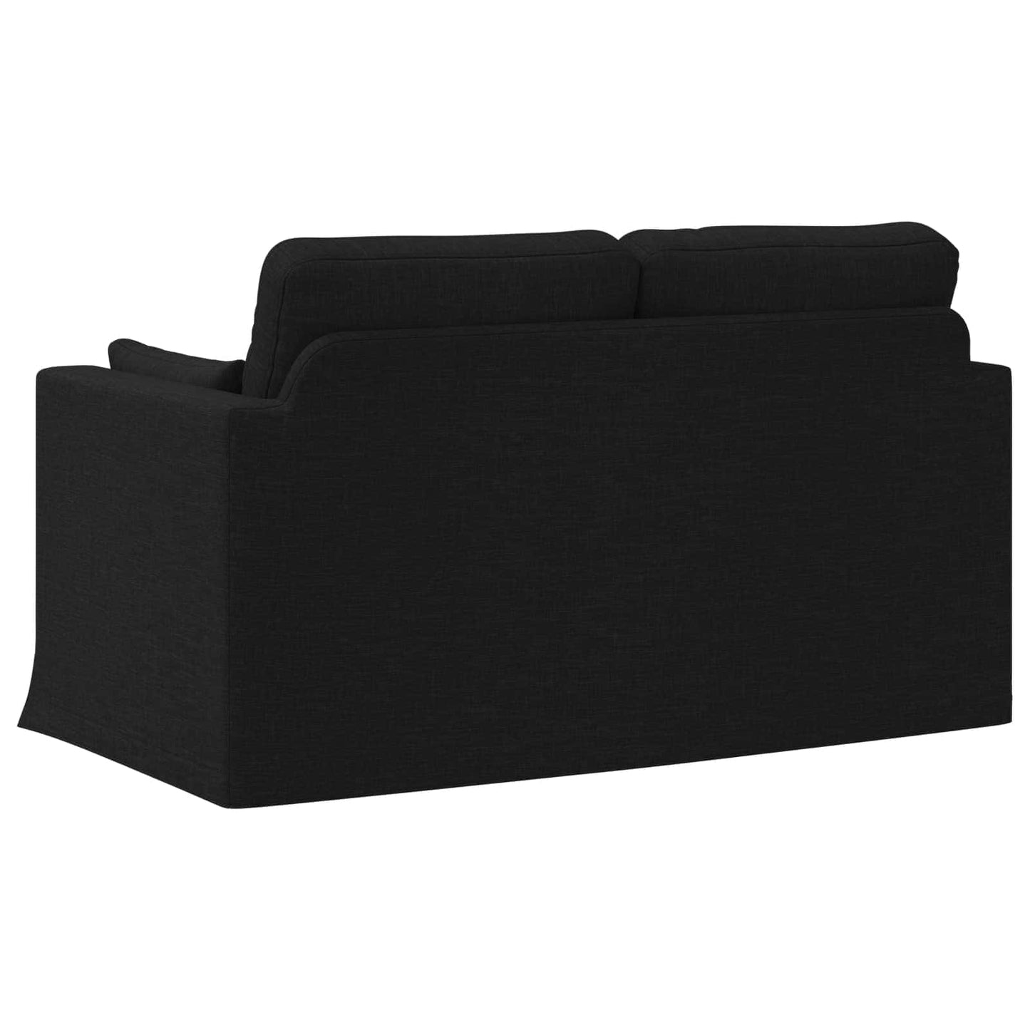 vidaXL Καναπές Μαύρο 139 x 78 x 80 εκ ύφασμα