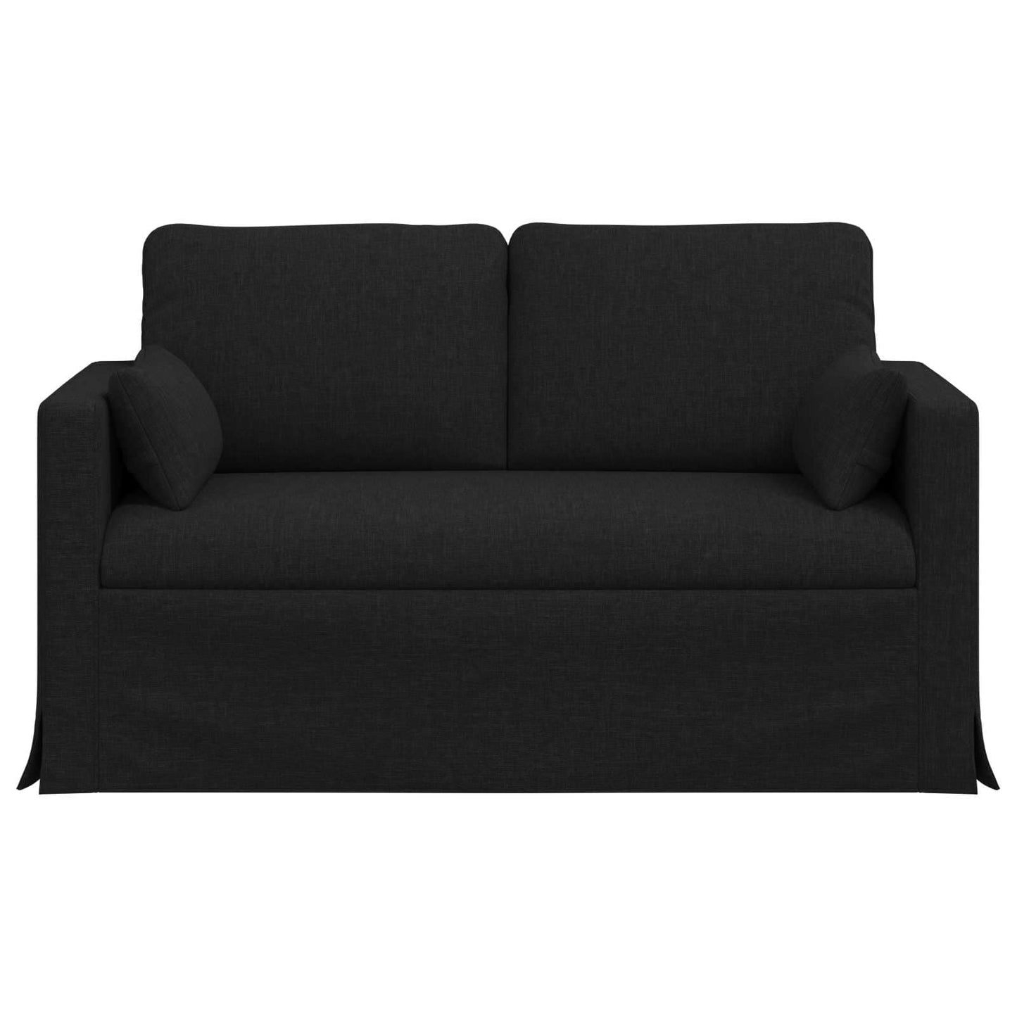 vidaXL Καναπές Μαύρο 139 x 78 x 80 εκ ύφασμα