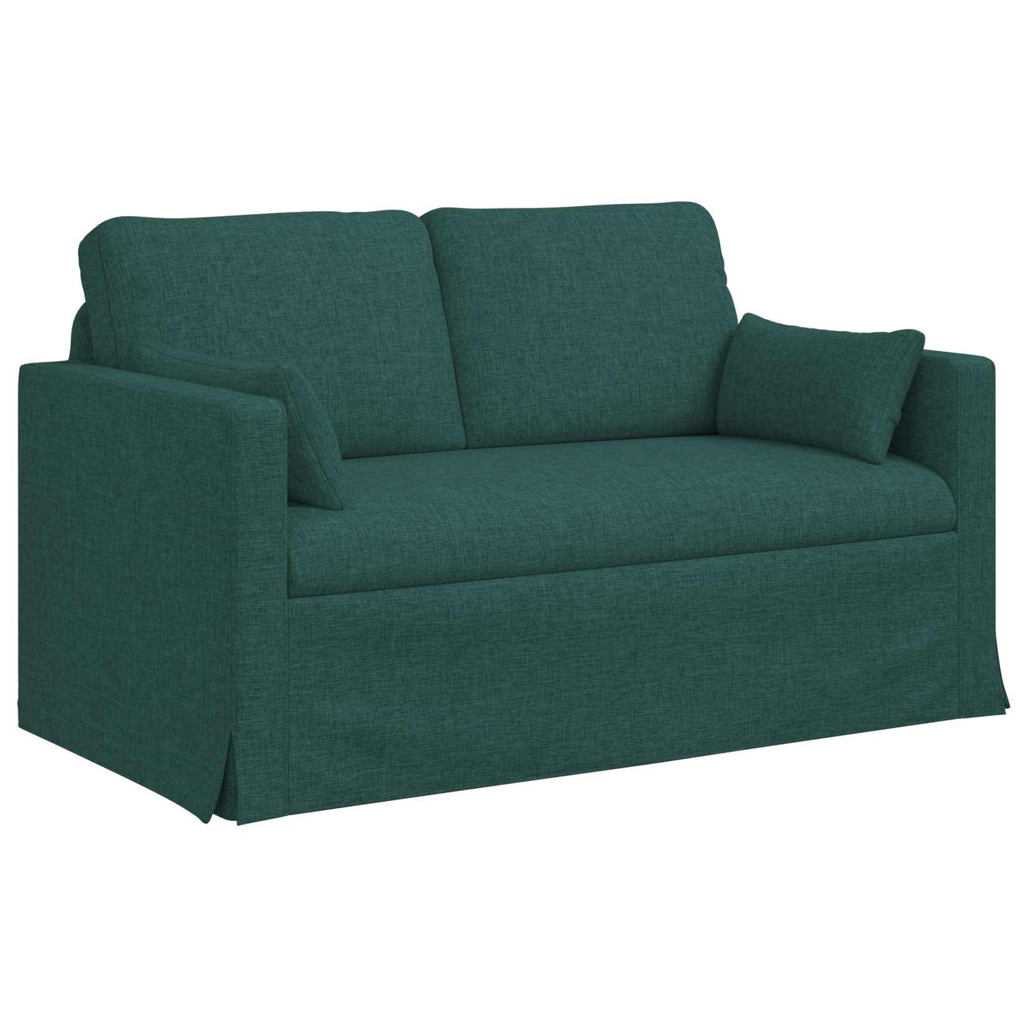 vidaXL Καναπές Σκούρο Πράσινο 139 x 78 x 80 εκ ύφασμα