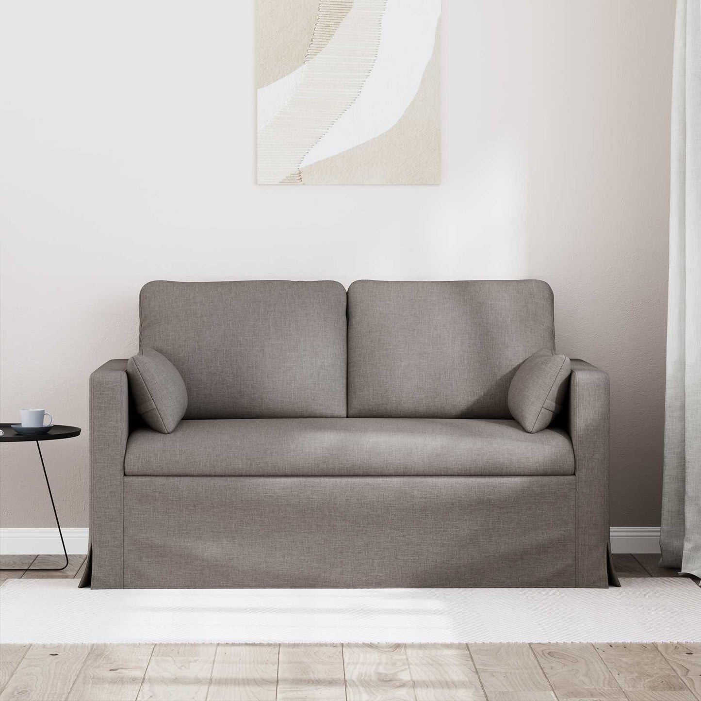 vidaXL Καναπές Taupe 139 x 78 x 80 εκ ύφασμα