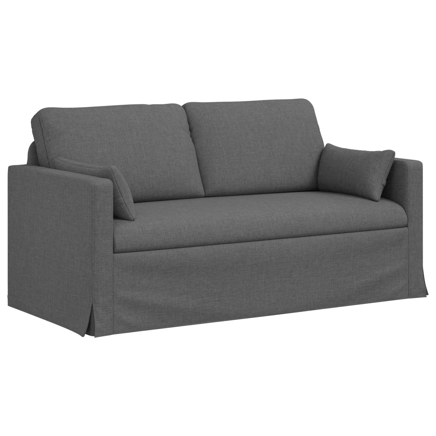 vidaXL Καναπές Σκούρο Γκρι 158 x 78 x 80 εκ ύφασμα