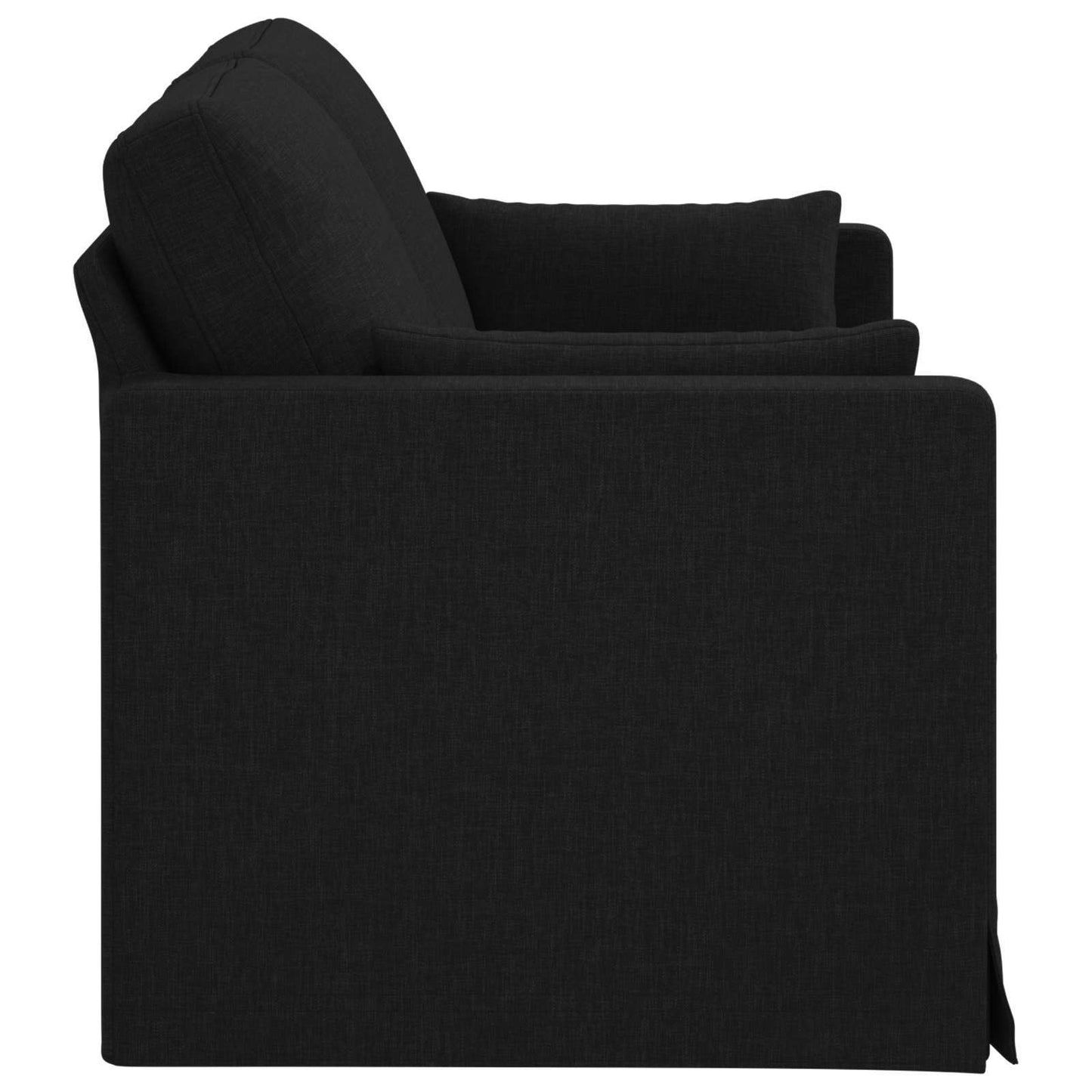 vidaXL Καναπές Μαύρο 158 x 78 x 80 εκ ύφασμα
