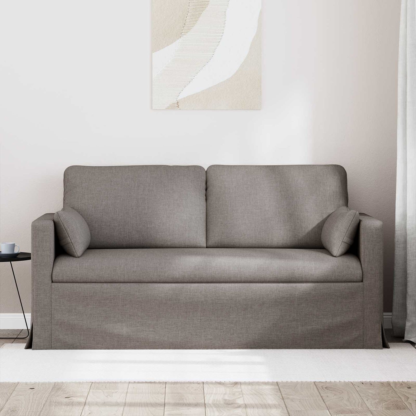 vidaXL Καναπές Taupe 158 x 78 x 80 εκ ύφασμα