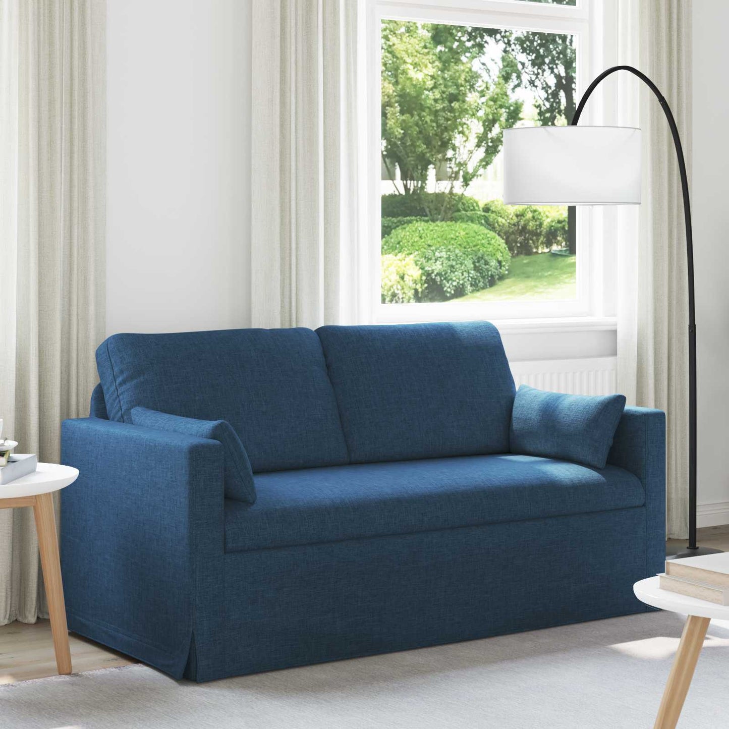 vidaXL Καναπές Μπλε 158 x 78 x 80 εκ ύφασμα
