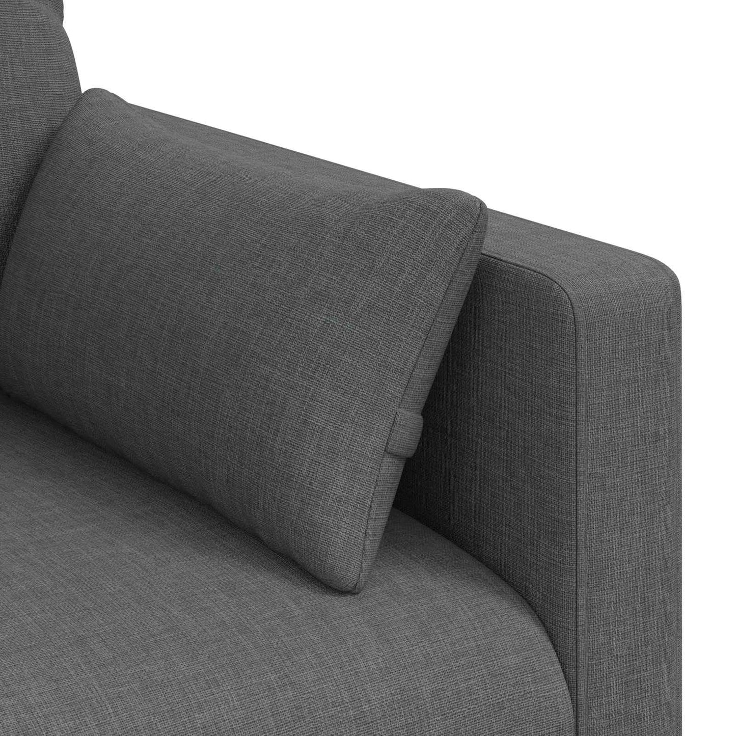 vidaXL Καναπές Σκούρο Γκρι 198 x 78 x 80 εκ ύφασμα