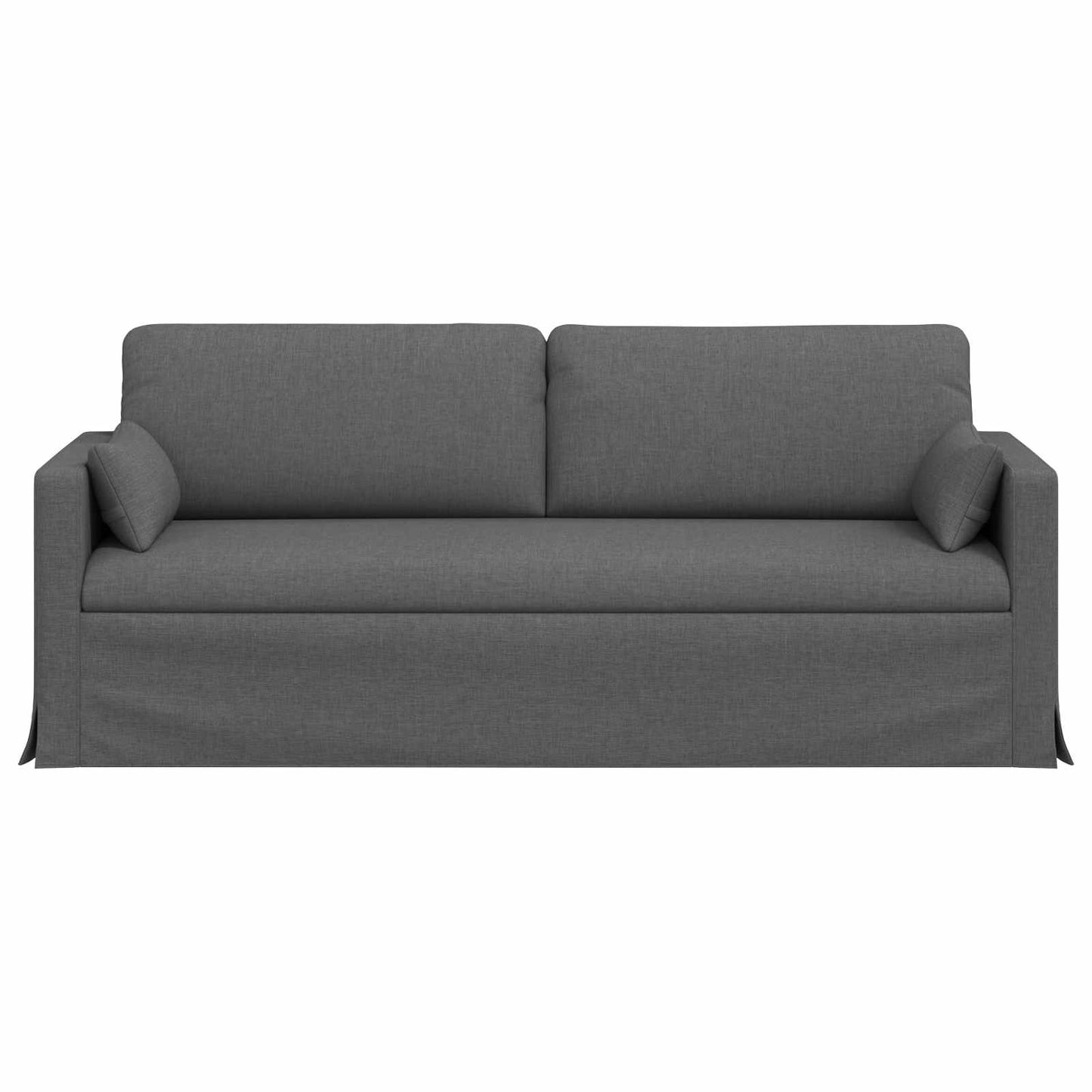 vidaXL Καναπές Σκούρο Γκρι 198 x 78 x 80 εκ ύφασμα