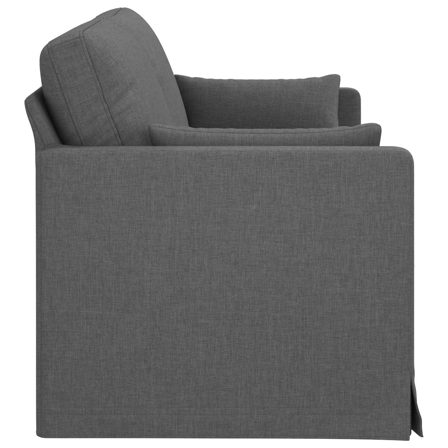 vidaXL Καναπές Σκούρο Γκρι 198 x 78 x 80 εκ ύφασμα