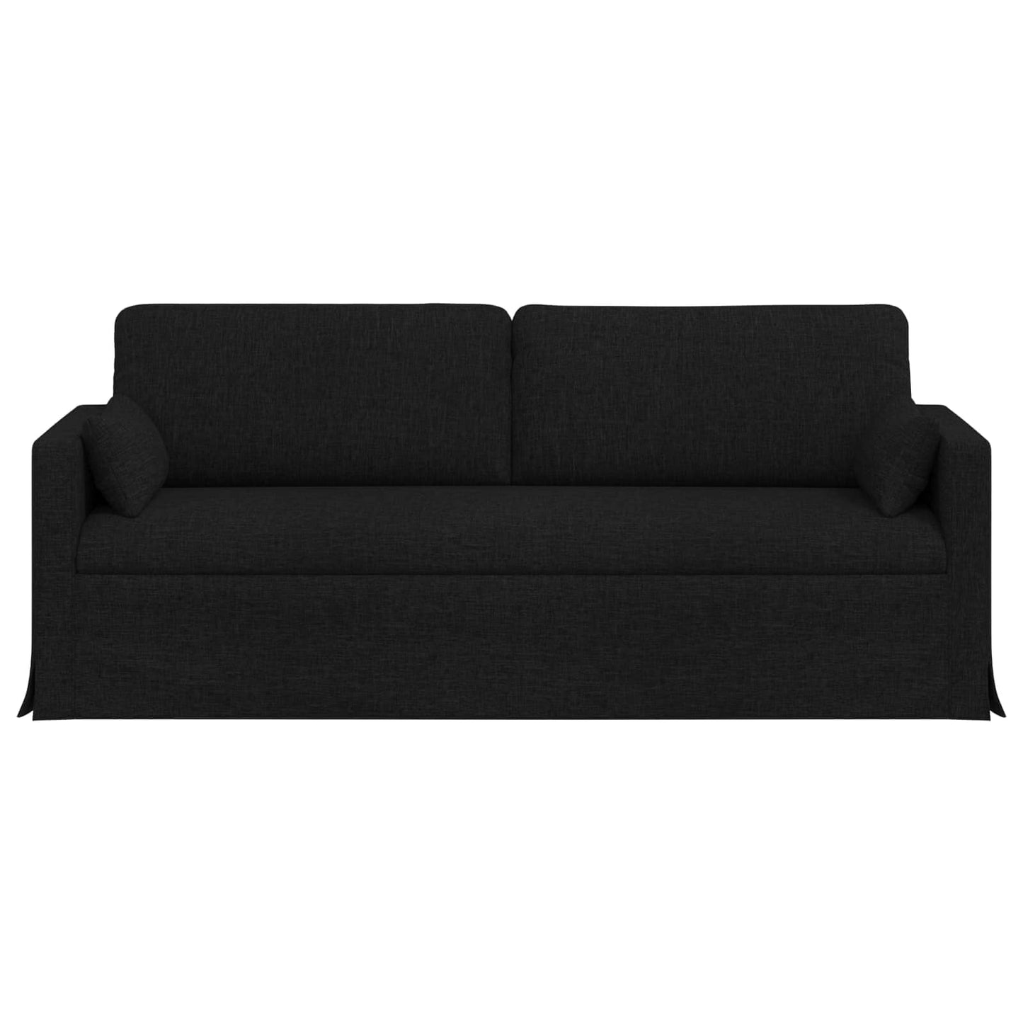 vidaXL Καναπές Μαύρο 198 x 78 x 80 εκ ύφασμα