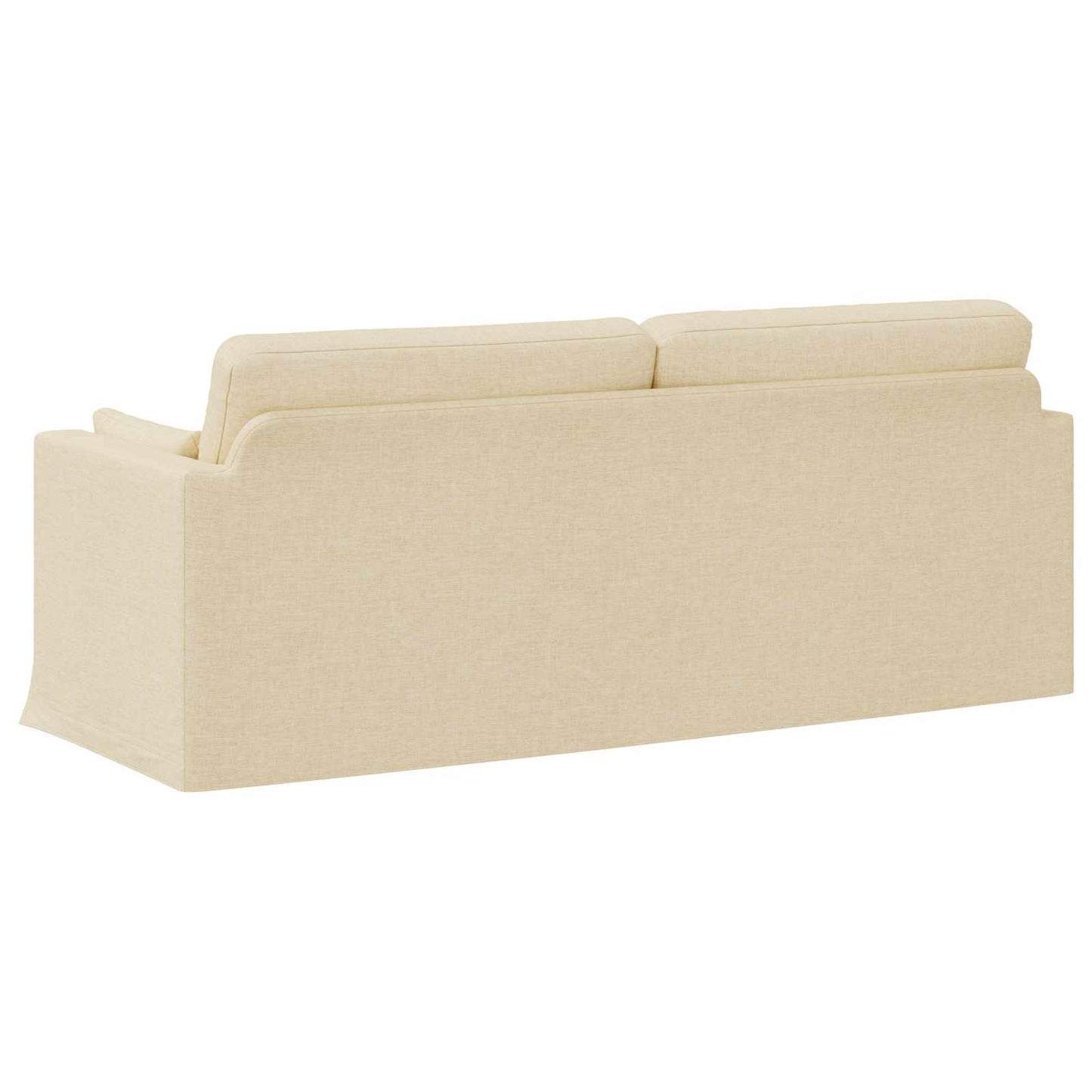 vidaXL Καναπές Κρεμ 198 x 78 x 80 εκ ύφασμα