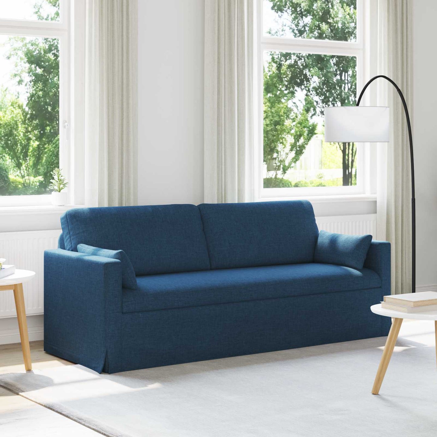 vidaXL Καναπές Μπλε 198 x 78 x 80 εκ ύφασμα