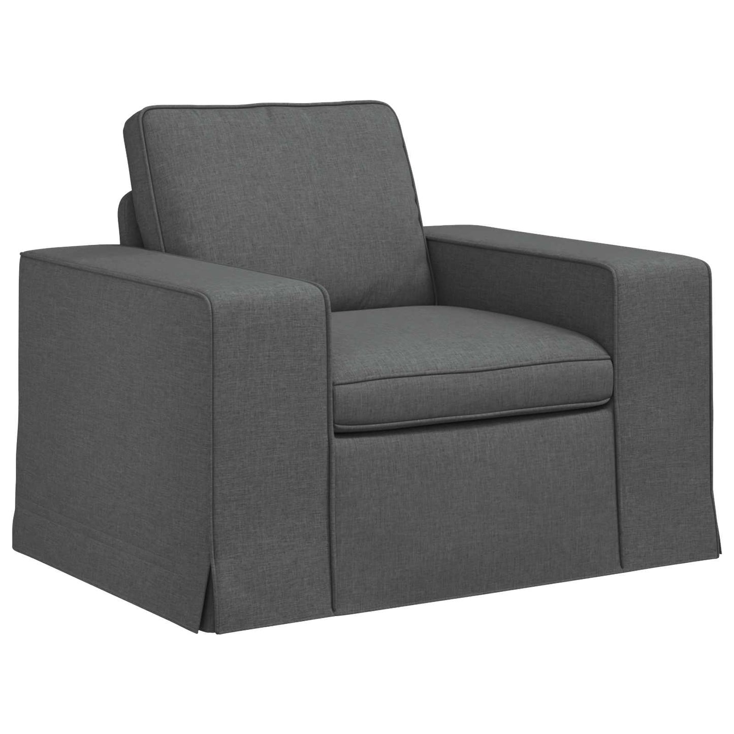 vidaXL Καναπές Σκούρο Γκρι 103 x 80 x 82 εκ ύφασμα