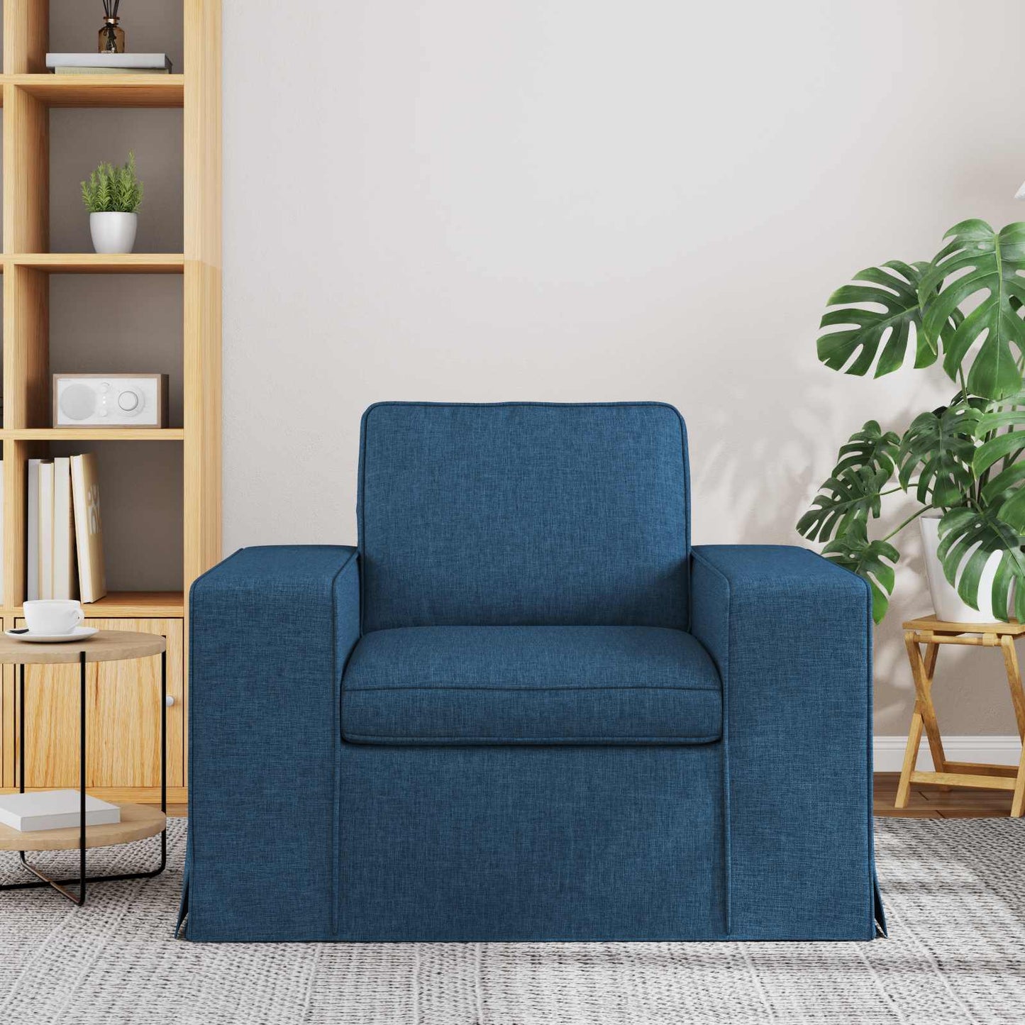 vidaXL Καναπές Μπλε 103 x 80 x 82 εκ ύφασμα