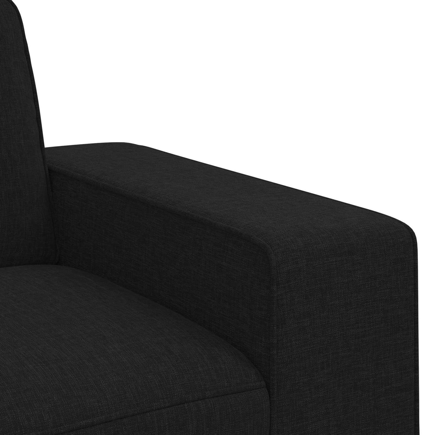 vidaXL Καναπές Μαύρο 162 x 80 x 82 εκ ύφασμα