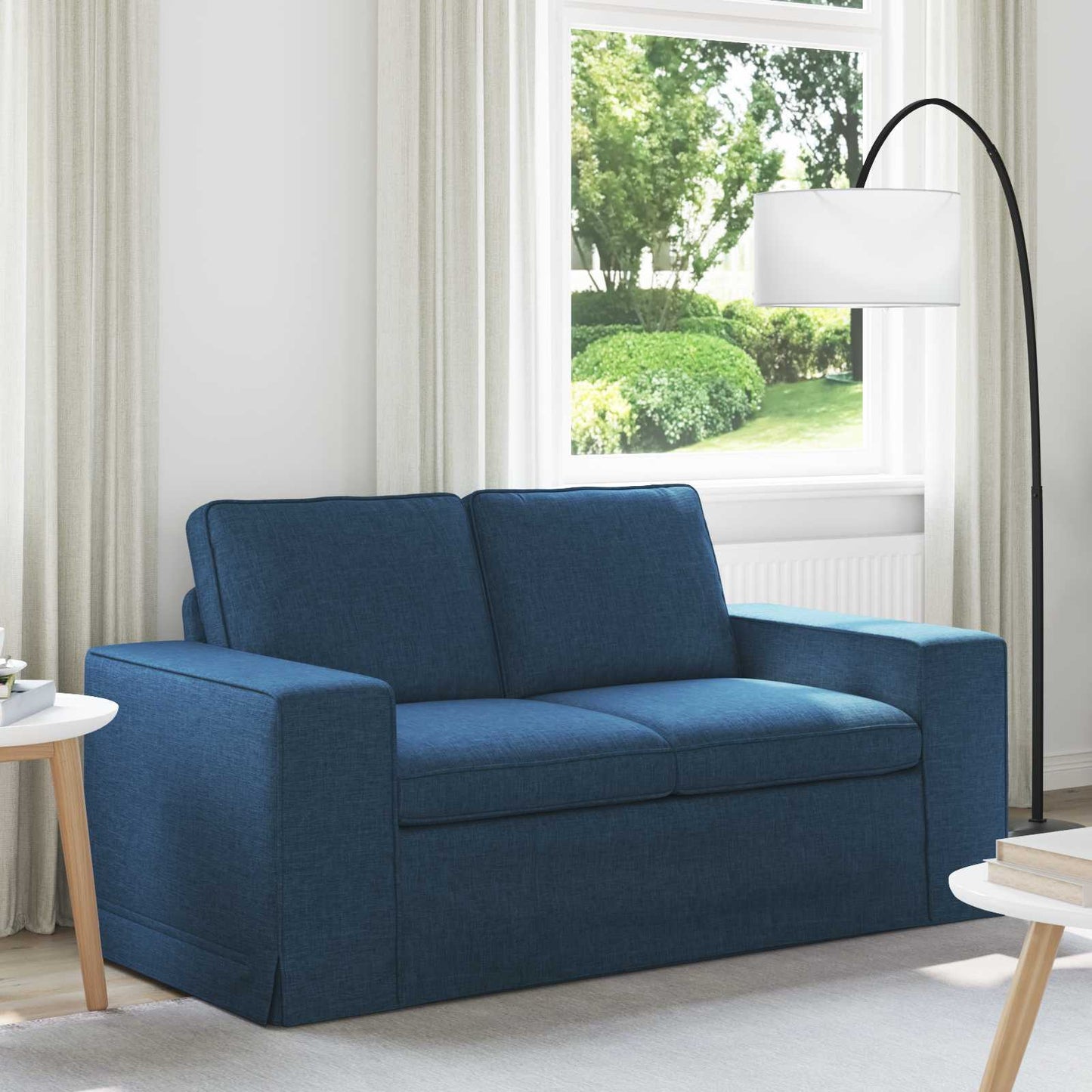 vidaXL Καναπές Μπλε 162 x 80 x 82 εκ ύφασμα