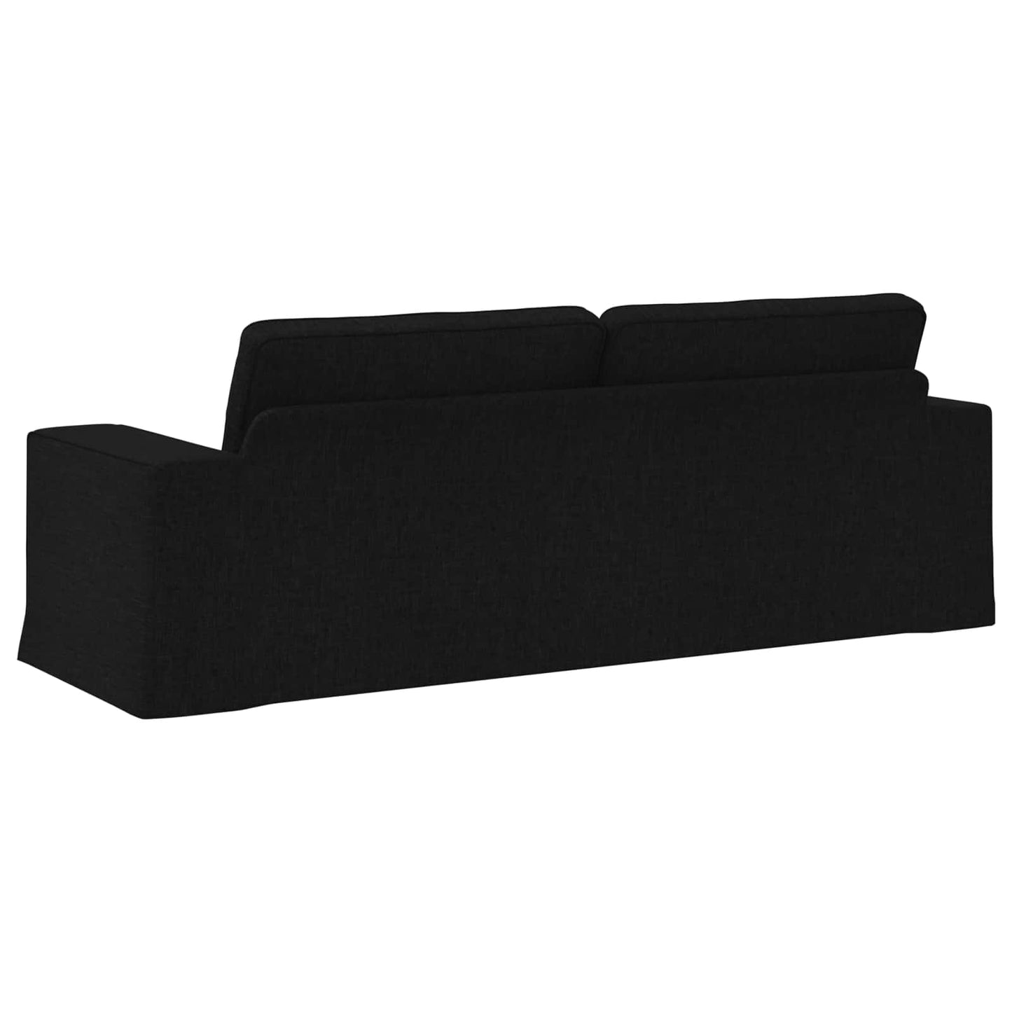 vidaXL Καναπές Μαύρο 222 x 80 x 82 εκ ύφασμα