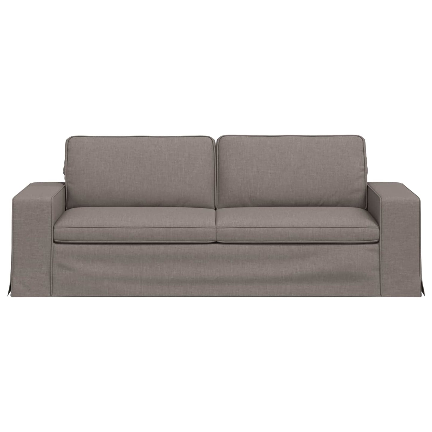 vidaXL Καναπές Taupe 222 x 80 x 82 εκ ύφασμα