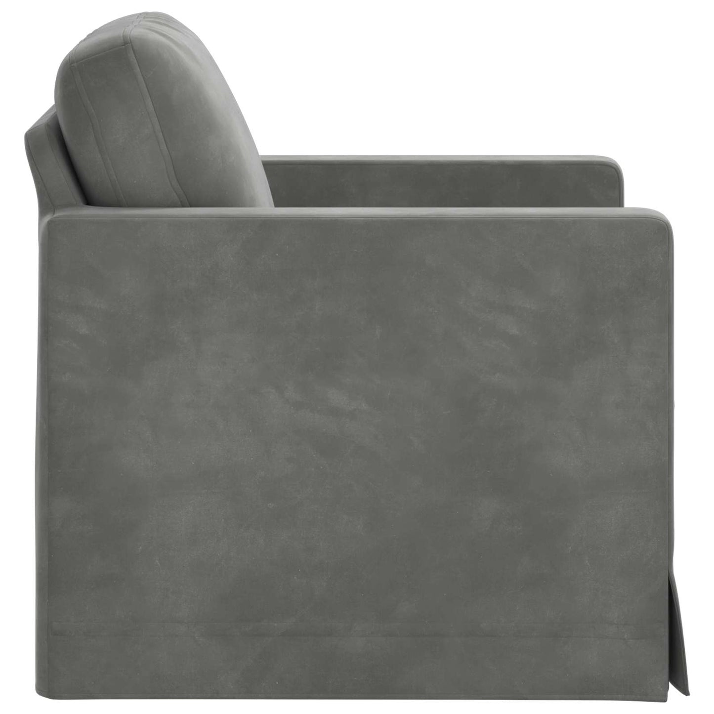vidaXL Καναπές Σκούρο Γκρι 78 x 78 x 80 εκ. Βελούδο
