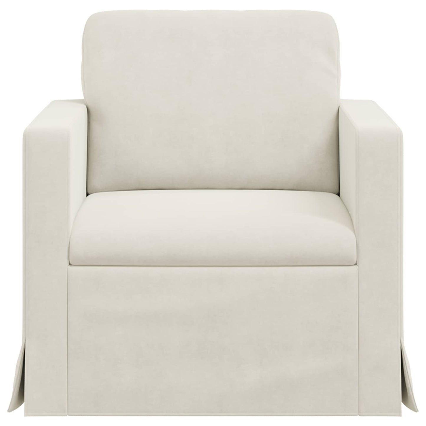 vidaXL Καναπές Κρεμ 78 x 78 x 80 εκ. Βελούδο
