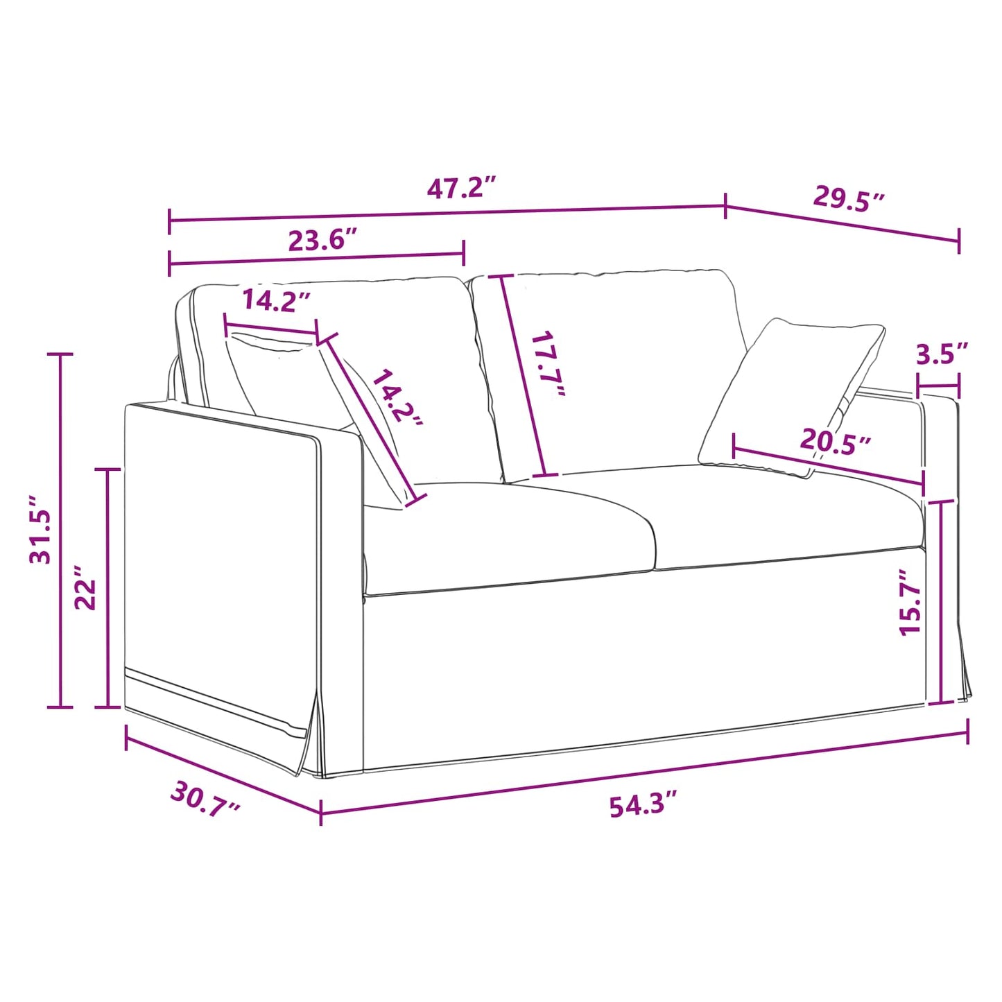 vidaXL Καναπές Σκούρο Γκρι 138 x 78 x 80 εκ Βελούδο