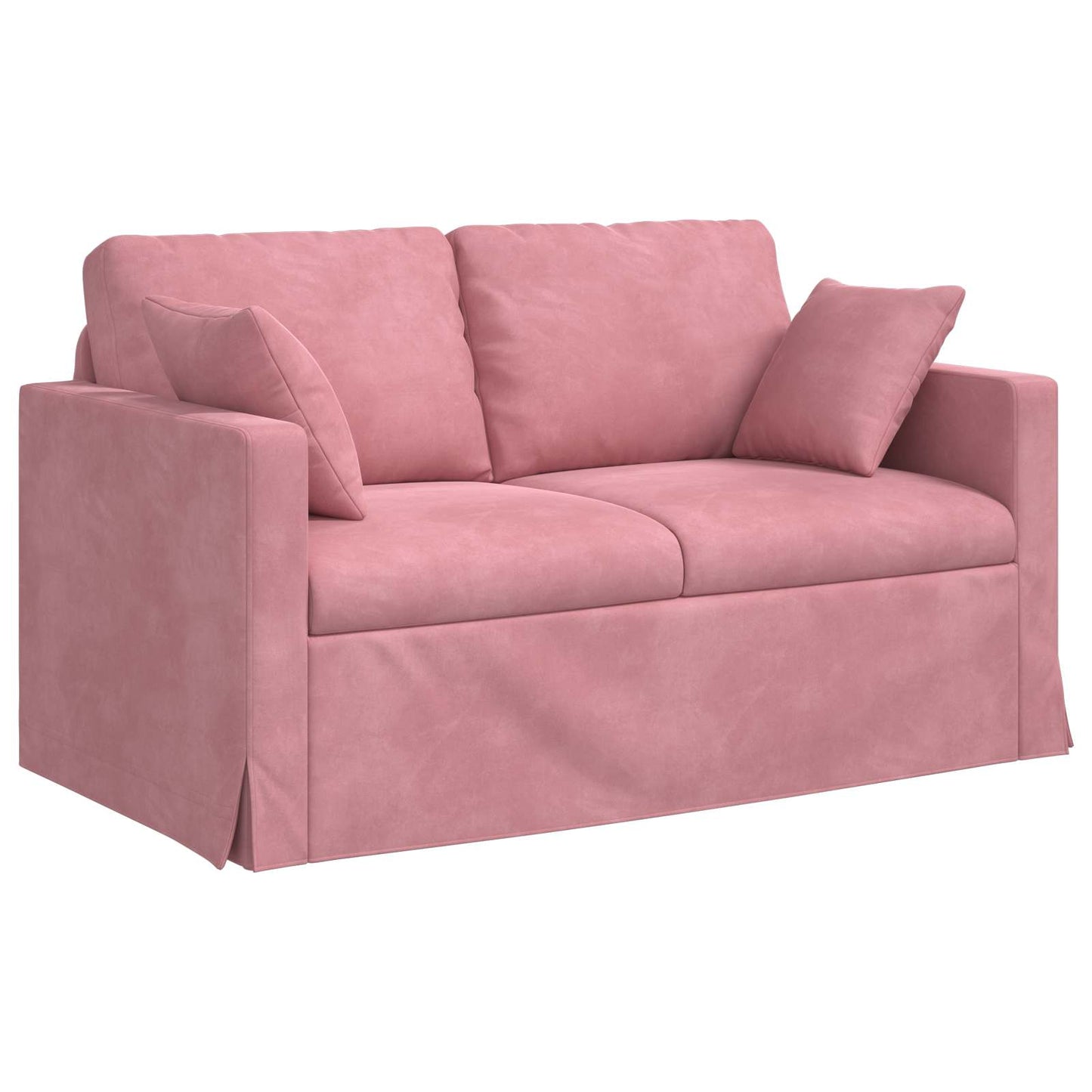 vidaXL Καναπές Ροζ 138 x 78 x 80 εκ Βελούδο