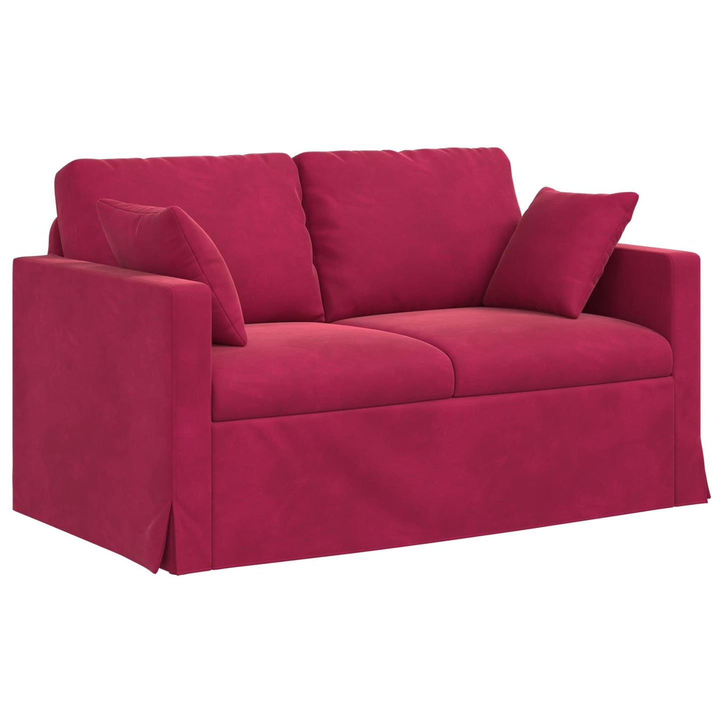 vidaXL Καναπές Κόκκινο 138 x 78 x 80 εκ Βελούδο