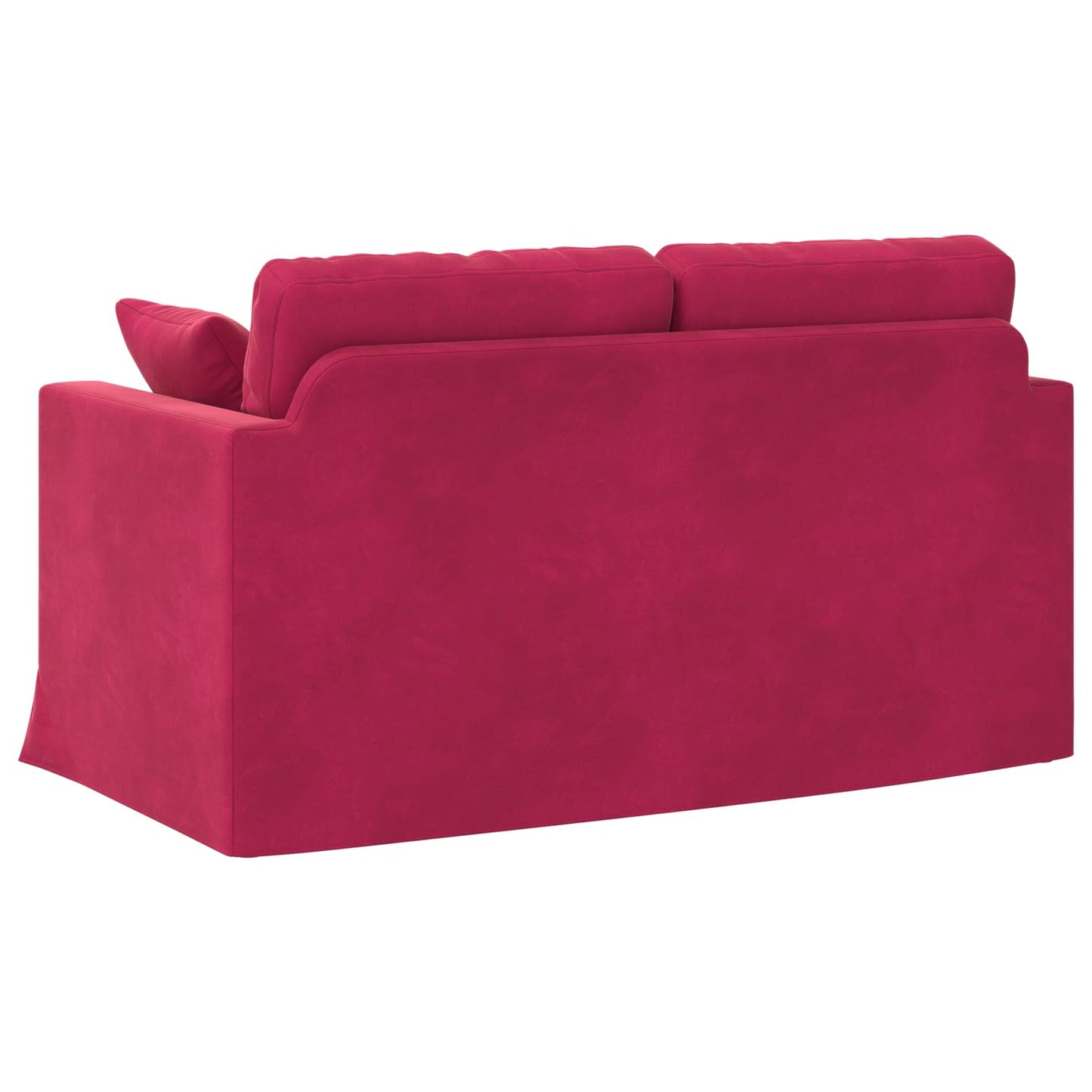 vidaXL Καναπές Κόκκινο 138 x 78 x 80 εκ Βελούδο