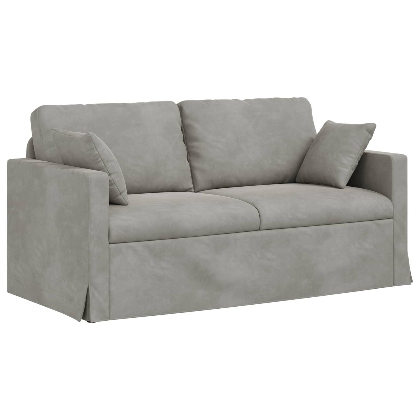vidaXL Καναπές Ανοιχτό γκρι 158 x 78 x 80 εκ Βελούδο
