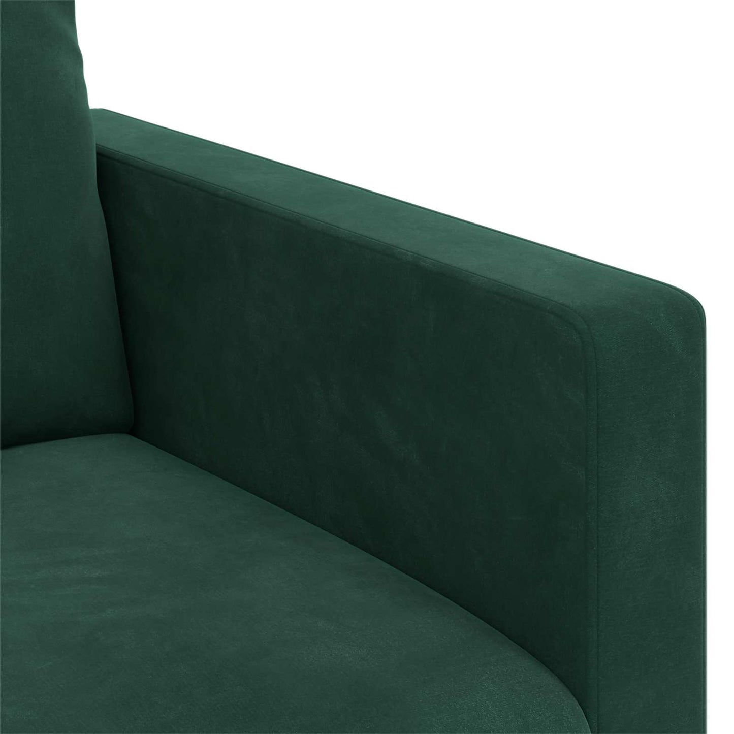 vidaXL Καναπές Σκούρο Πράσινο 158 x 78 x 80 εκ Βελούδο