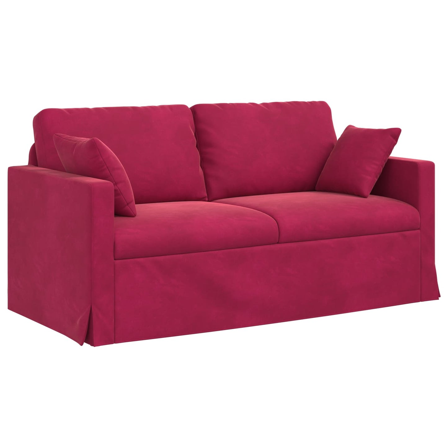 vidaXL Καναπές Κόκκινο 158 x 78 x 80 εκ Βελούδο