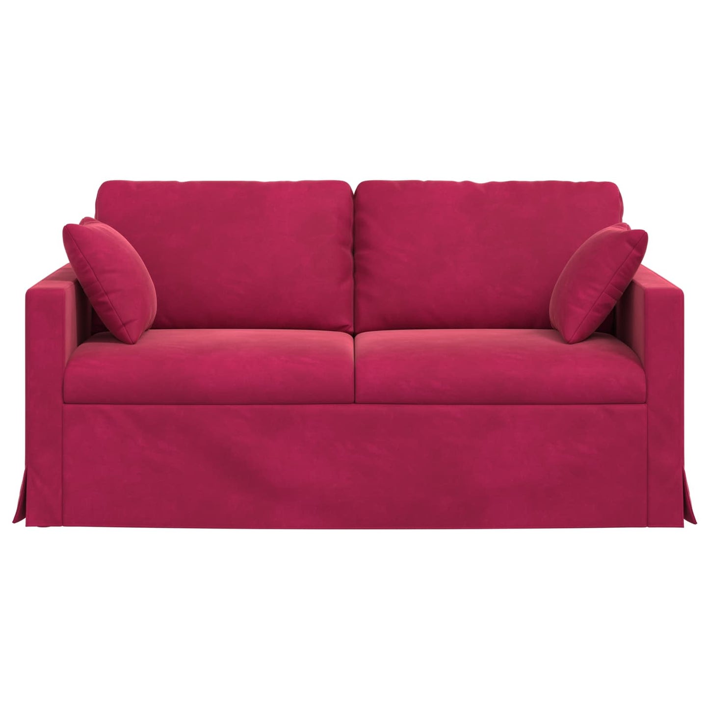 vidaXL Καναπές Κόκκινο 158 x 78 x 80 εκ Βελούδο
