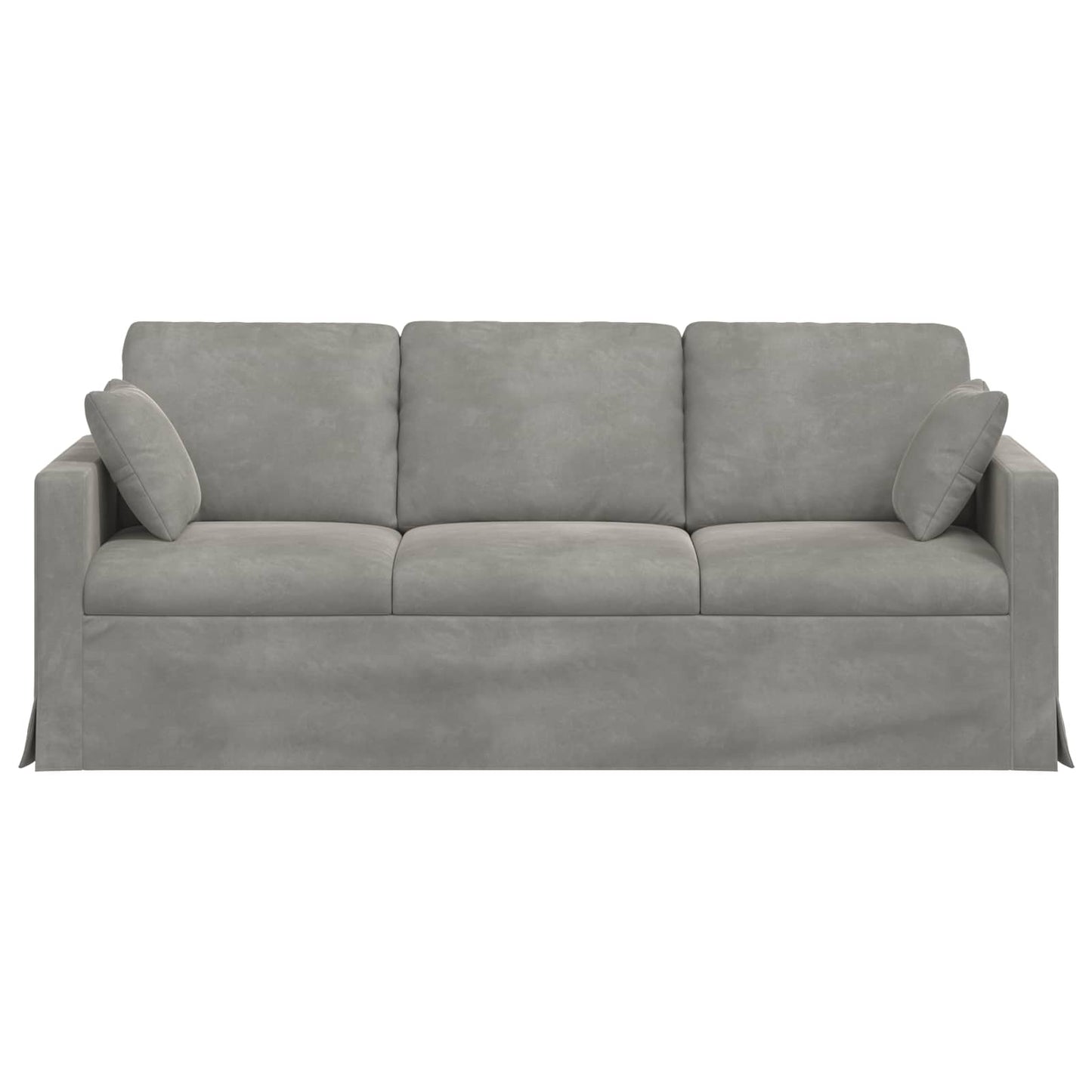 vidaXL Καναπές Ανοιχτό γκρι 198 x 78 x 80 εκ Βελούδο